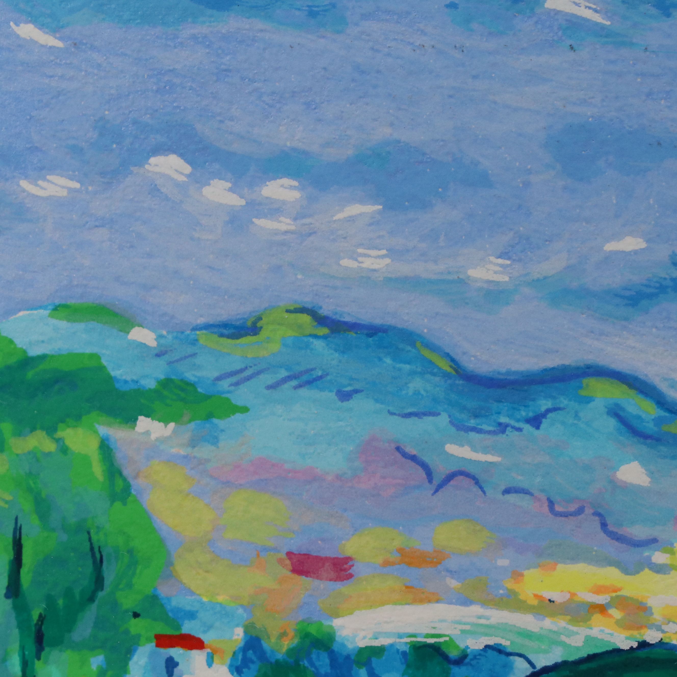 Jean-Claude Picot Serigraph "Paysage Tourmente"