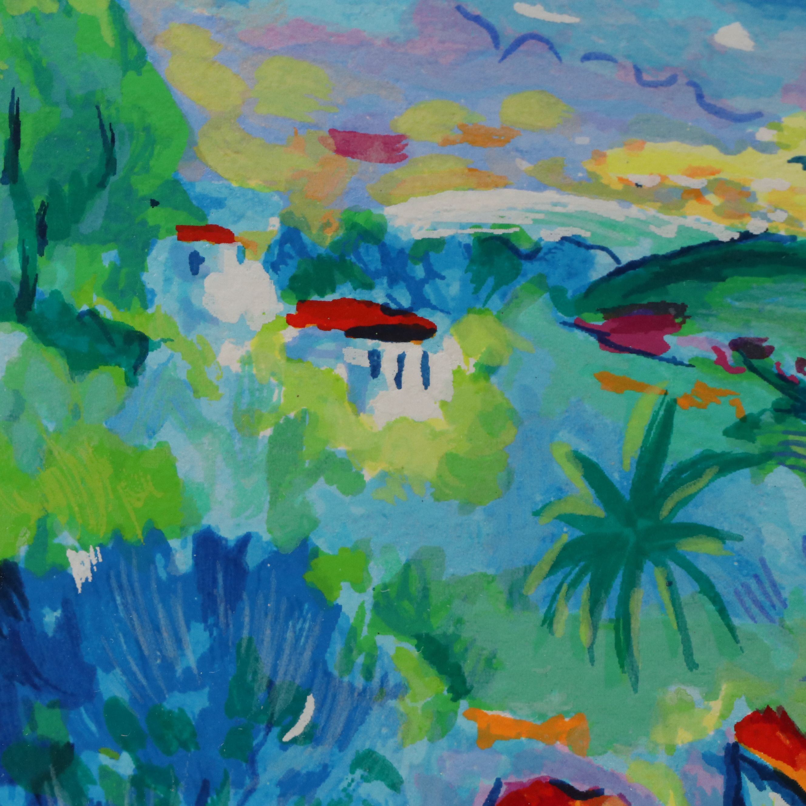 Jean-Claude Picot Serigraph "Paysage Tourmente"