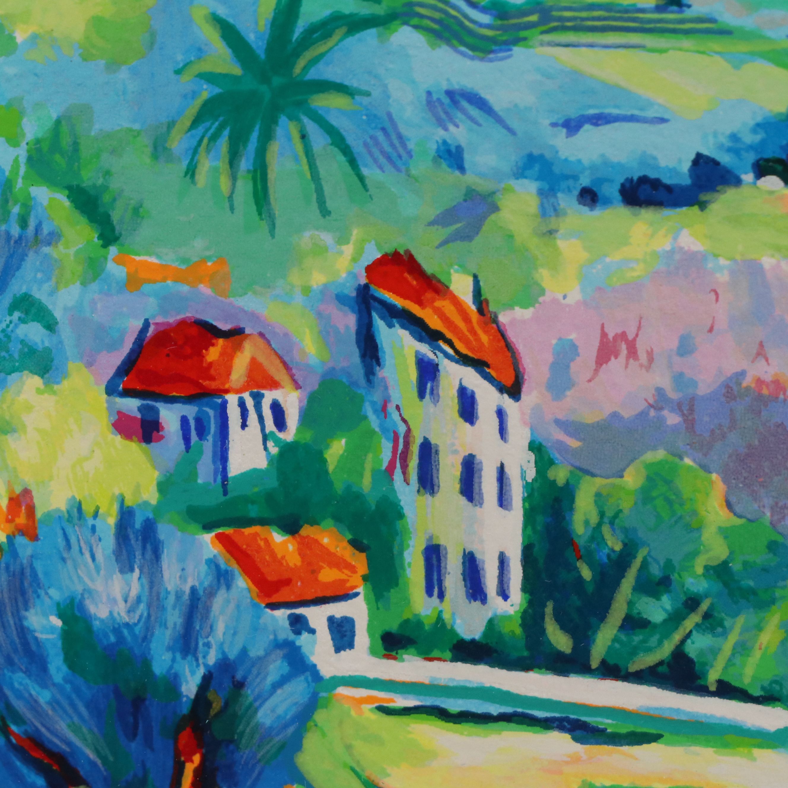 Jean-Claude Picot Serigraph "Paysage Tourmente"