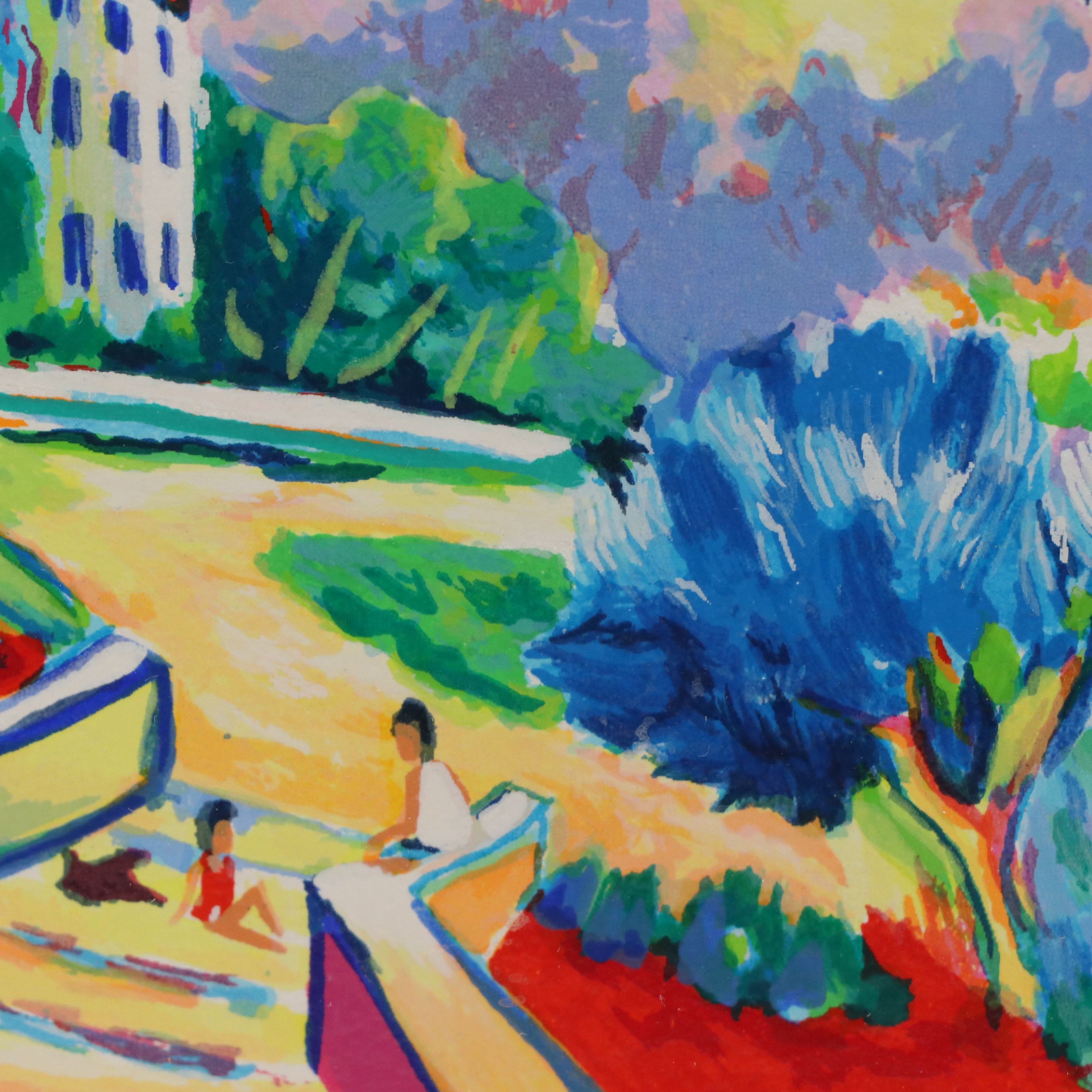 Jean-Claude Picot Serigraph "Paysage Tourmente"