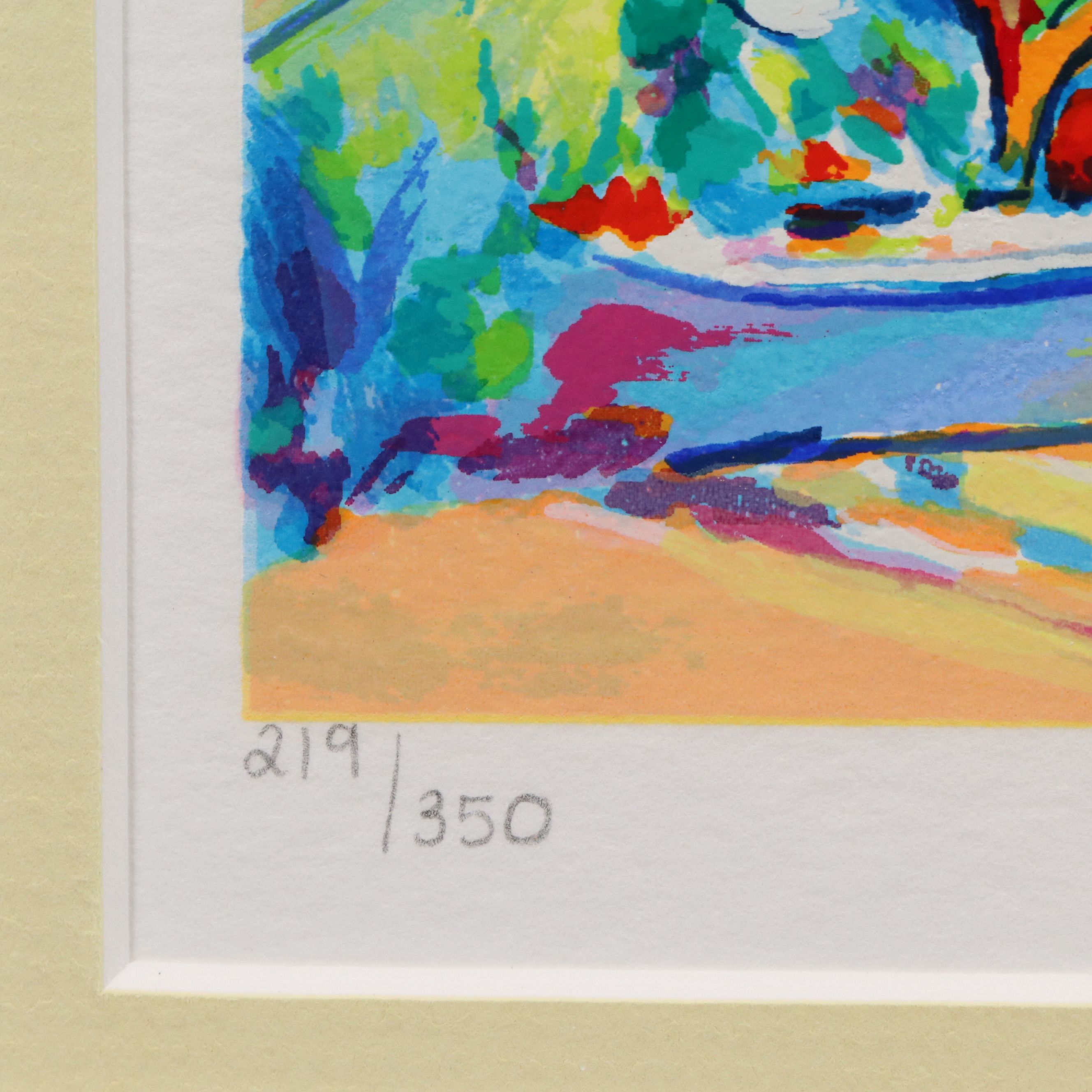 Jean-Claude Picot Serigraph "Paysage Tourmente"