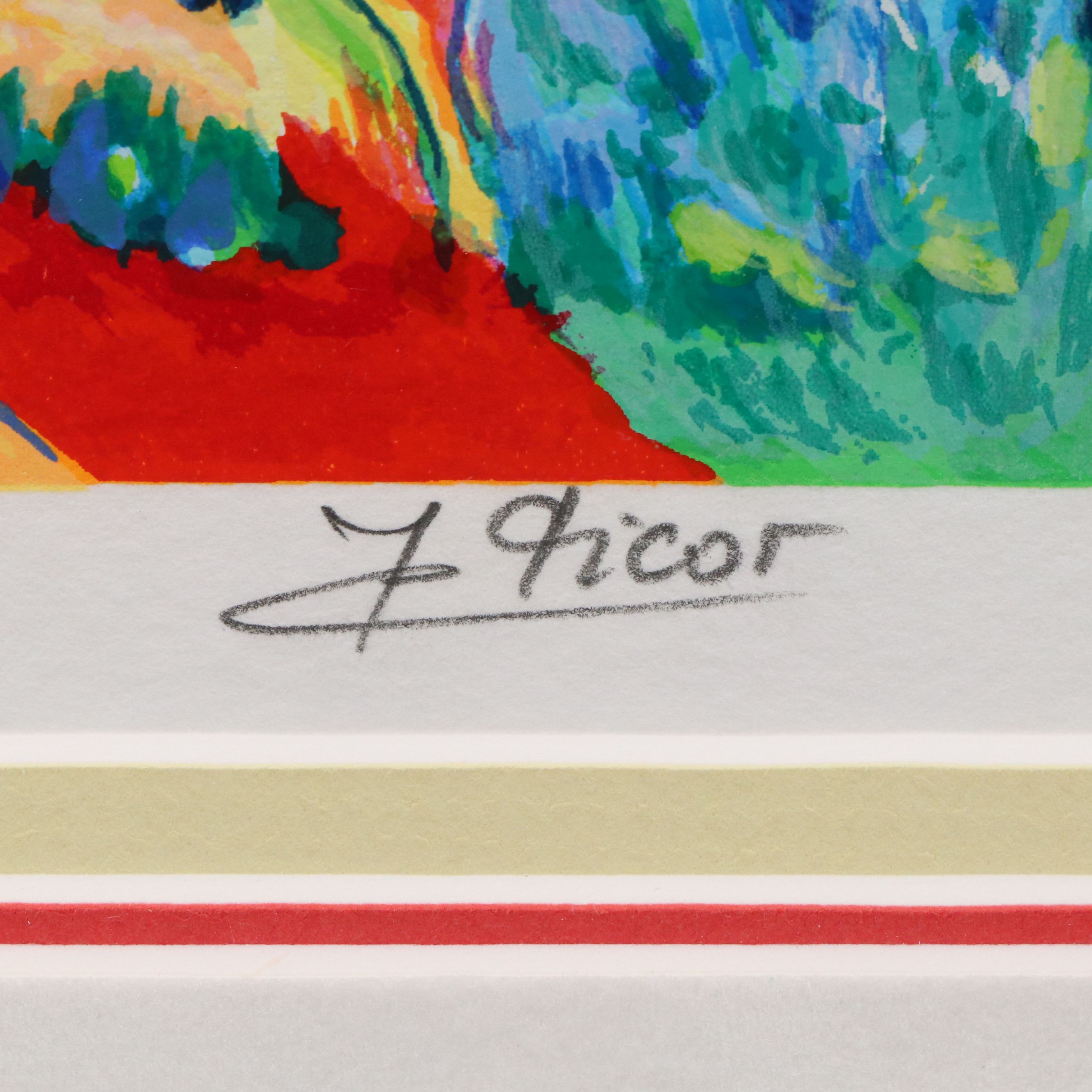 Jean-Claude Picot Serigraph "Paysage Tourmente"