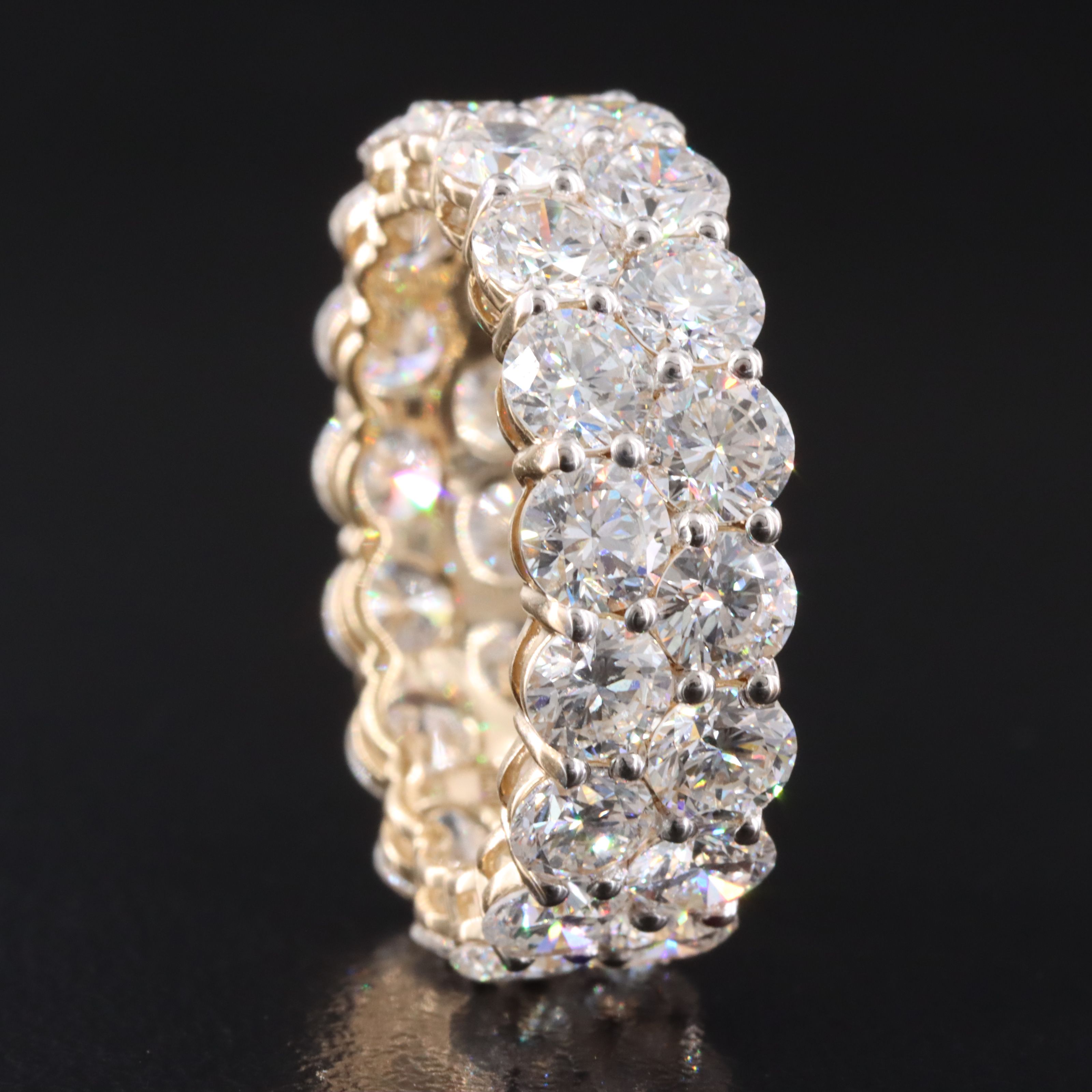 14K 7.61 CTW Lab Grown Diamond Eternity Band