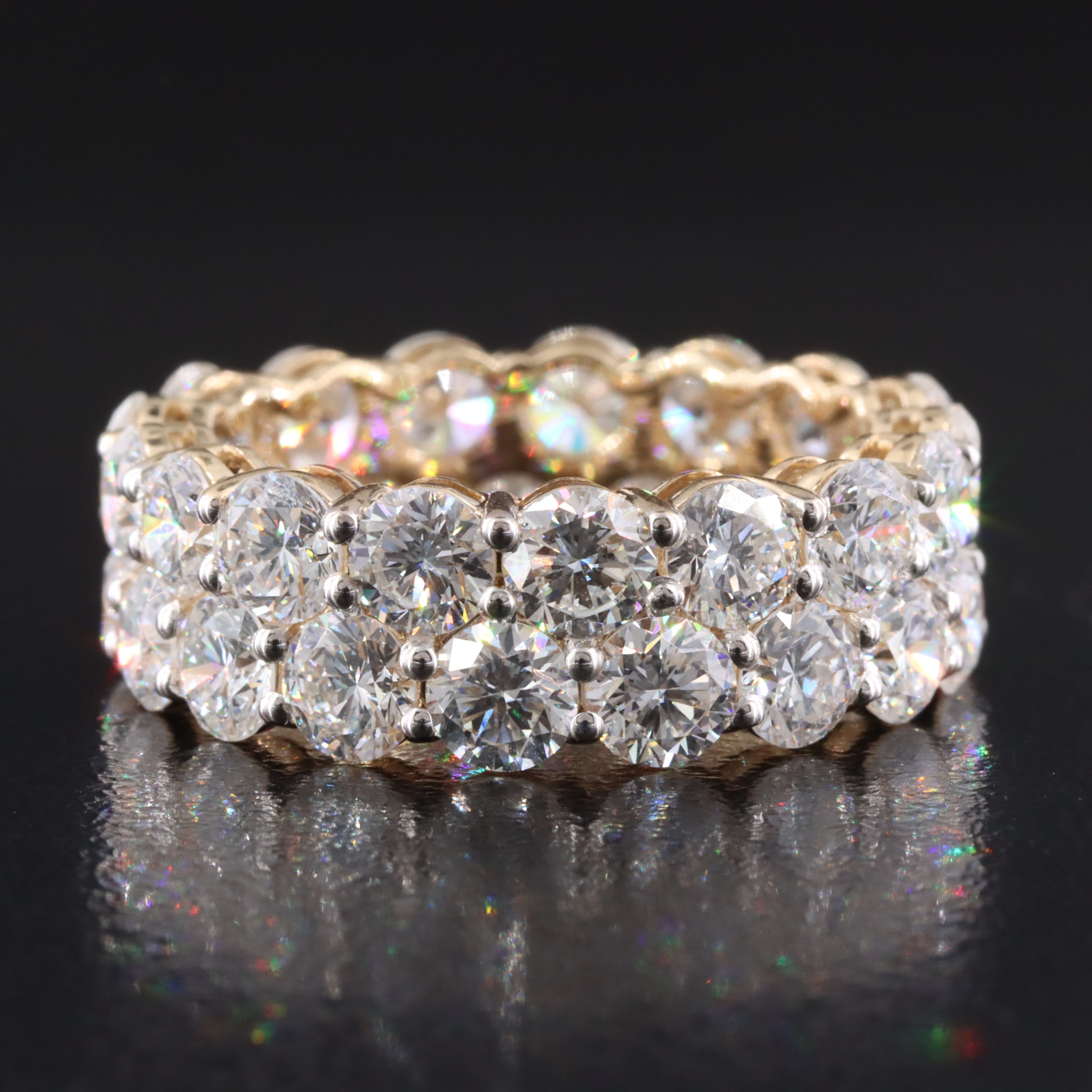 14K 7.61 CTW Lab Grown Diamond Eternity Band