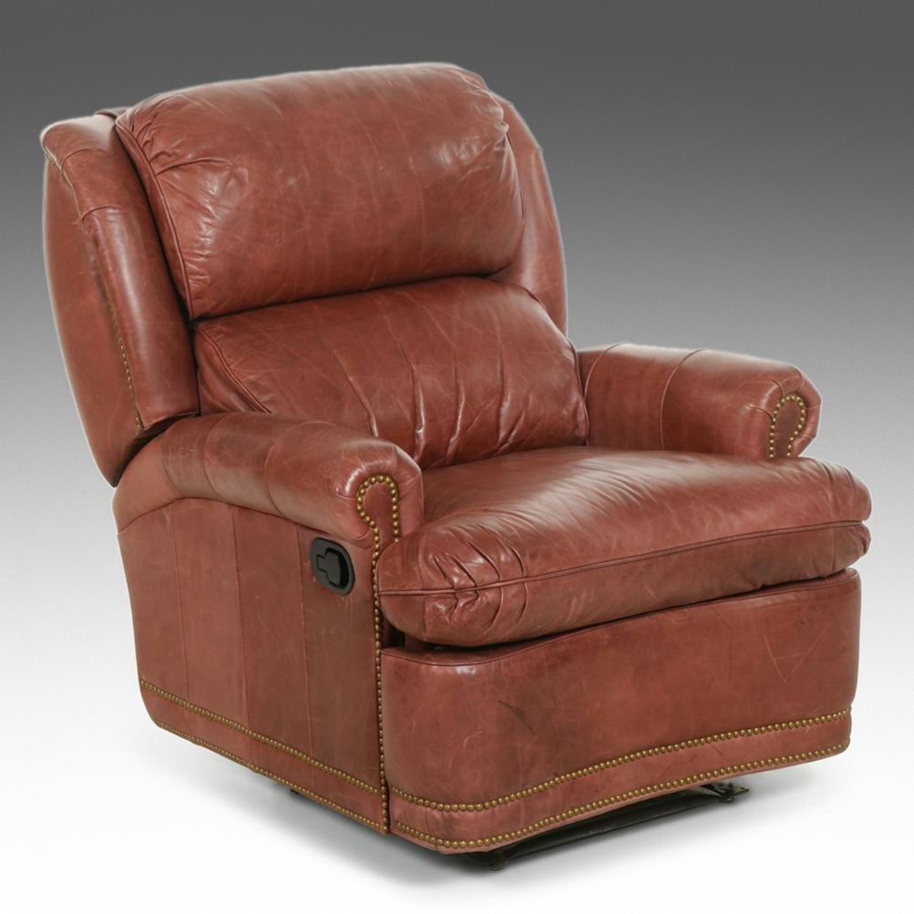Thomasville Leather Upholstered Recliner