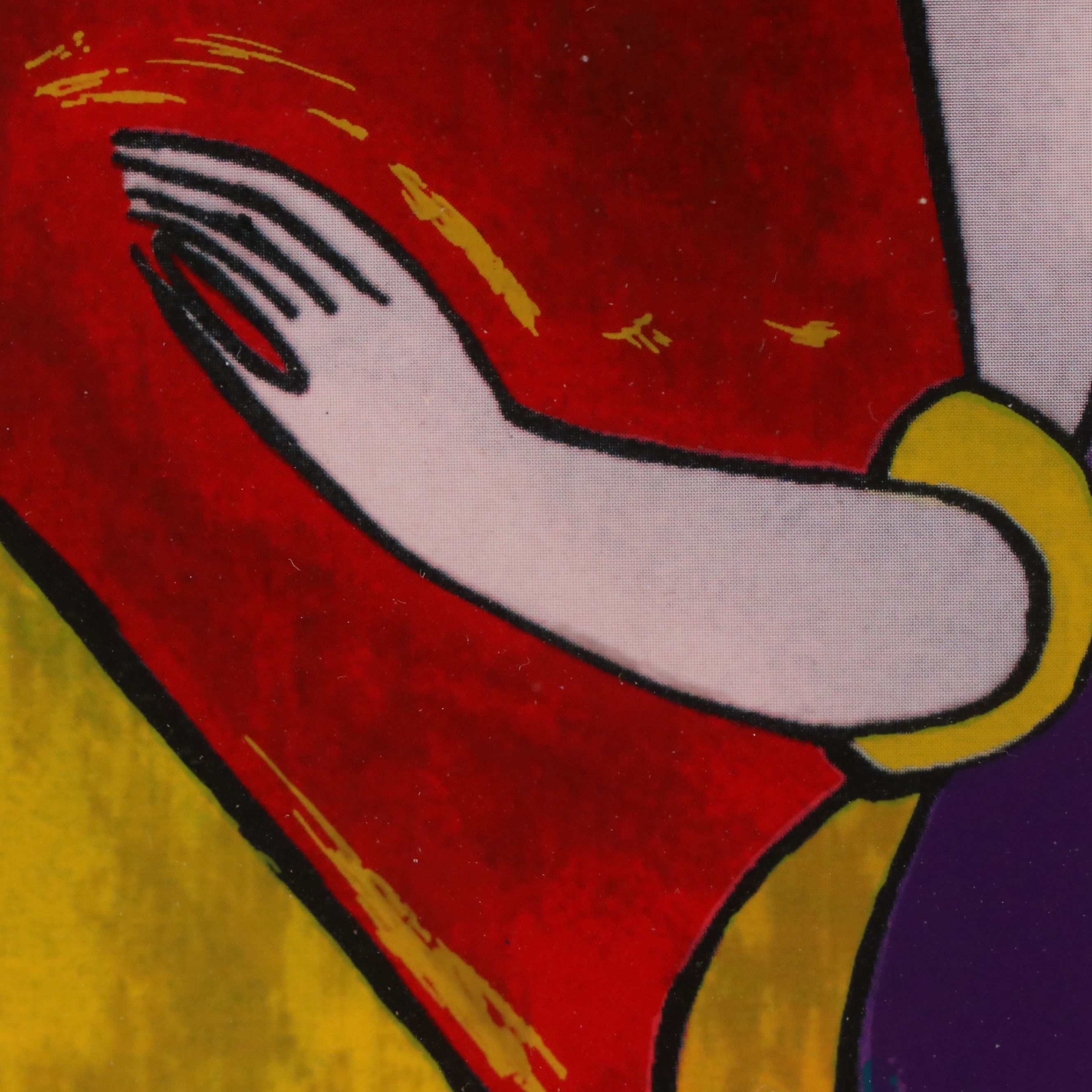 Linda Le Kinff Digital Print with Serigraph Accents "Debbie," 1998