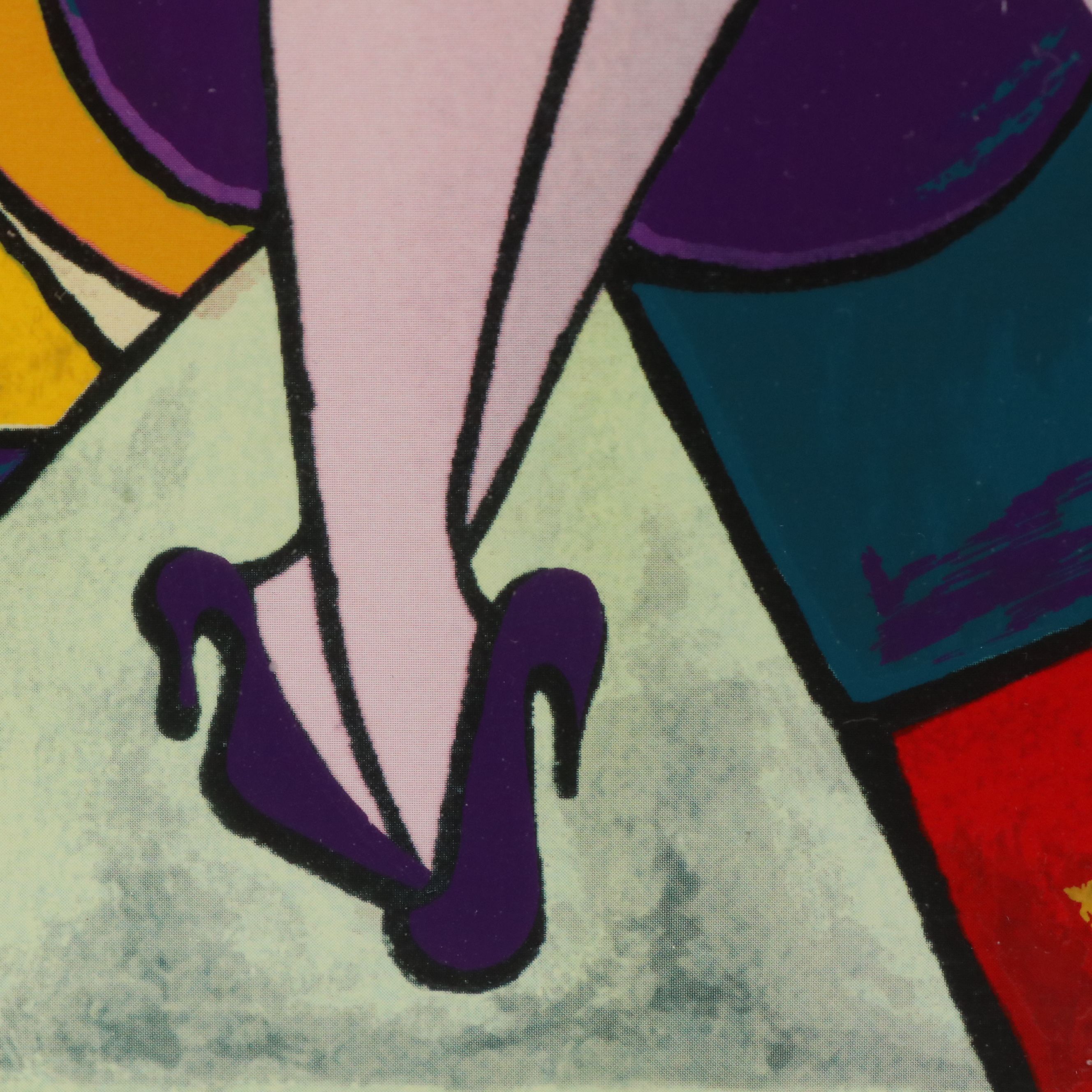 Linda Le Kinff Digital Print with Serigraph Accents "Debbie," 1998