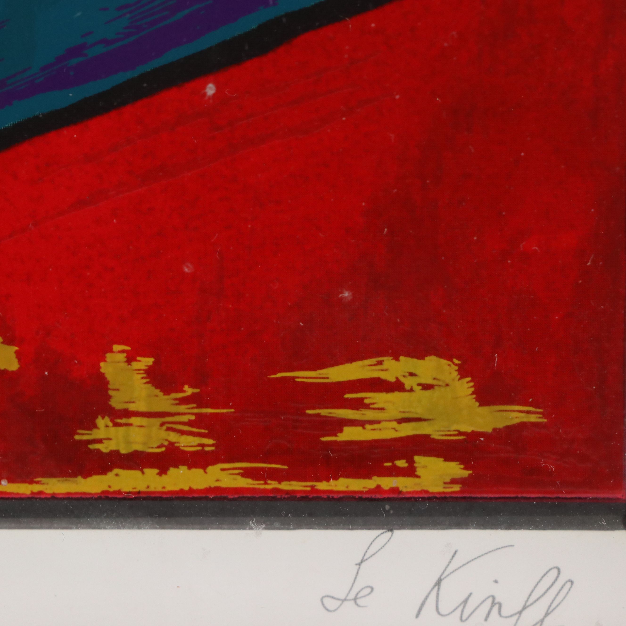 Linda Le Kinff Digital Print with Serigraph Accents "Debbie," 1998