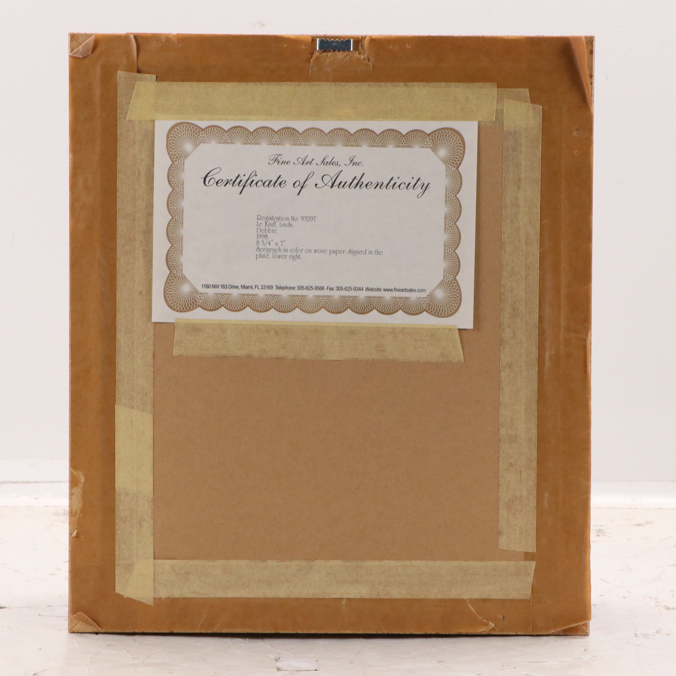 Linda Le Kinff Digital Print with Serigraph Accents "Debbie," 1998