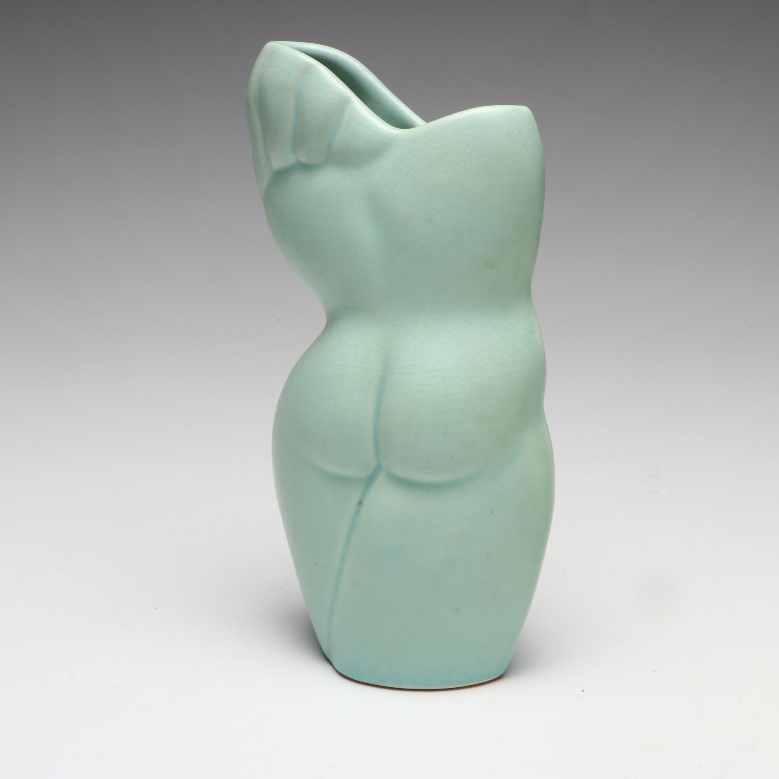 Donna Polenso Figural Vase with Steinborn & Gruen "Bella" Bud Vase