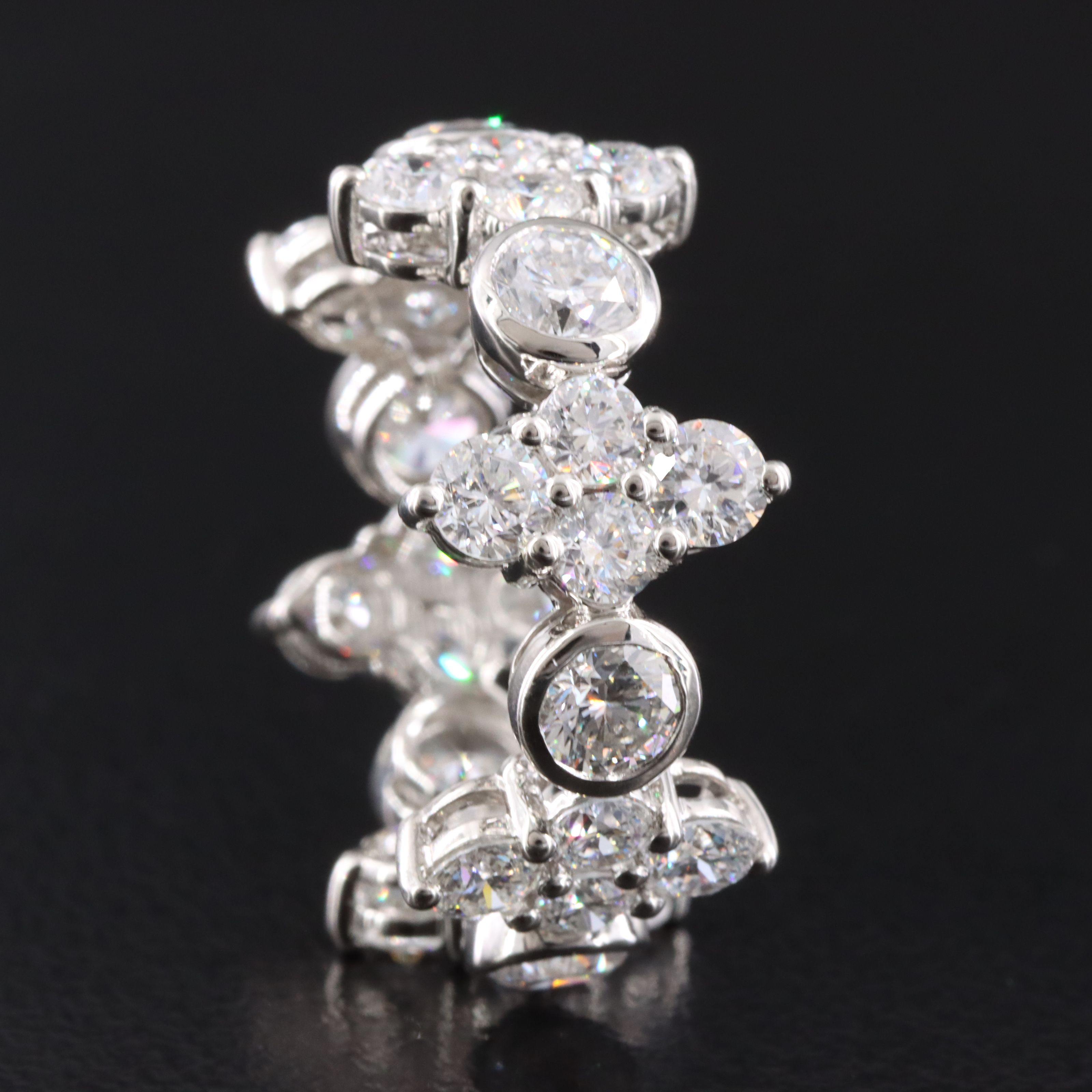 Platinum 4.69 CTW Lab Grown Diamond Eternity Band