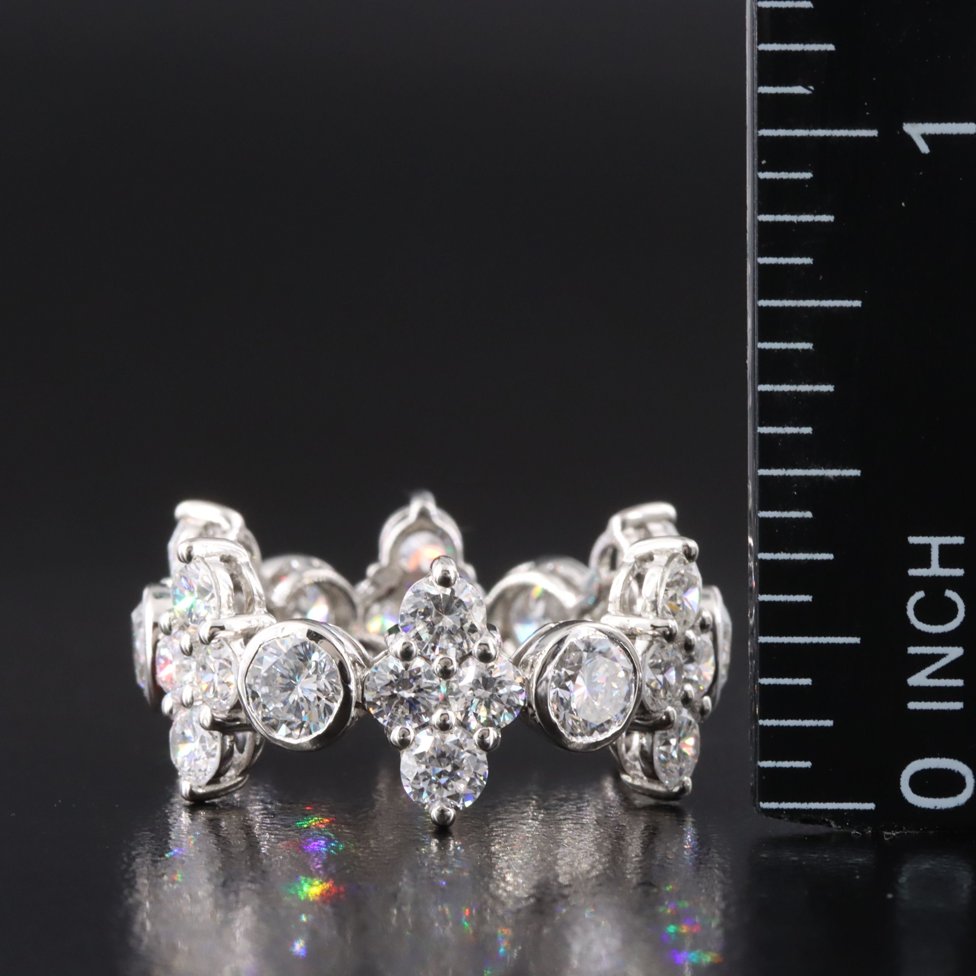 Platinum 4.69 CTW Lab Grown Diamond Eternity Band