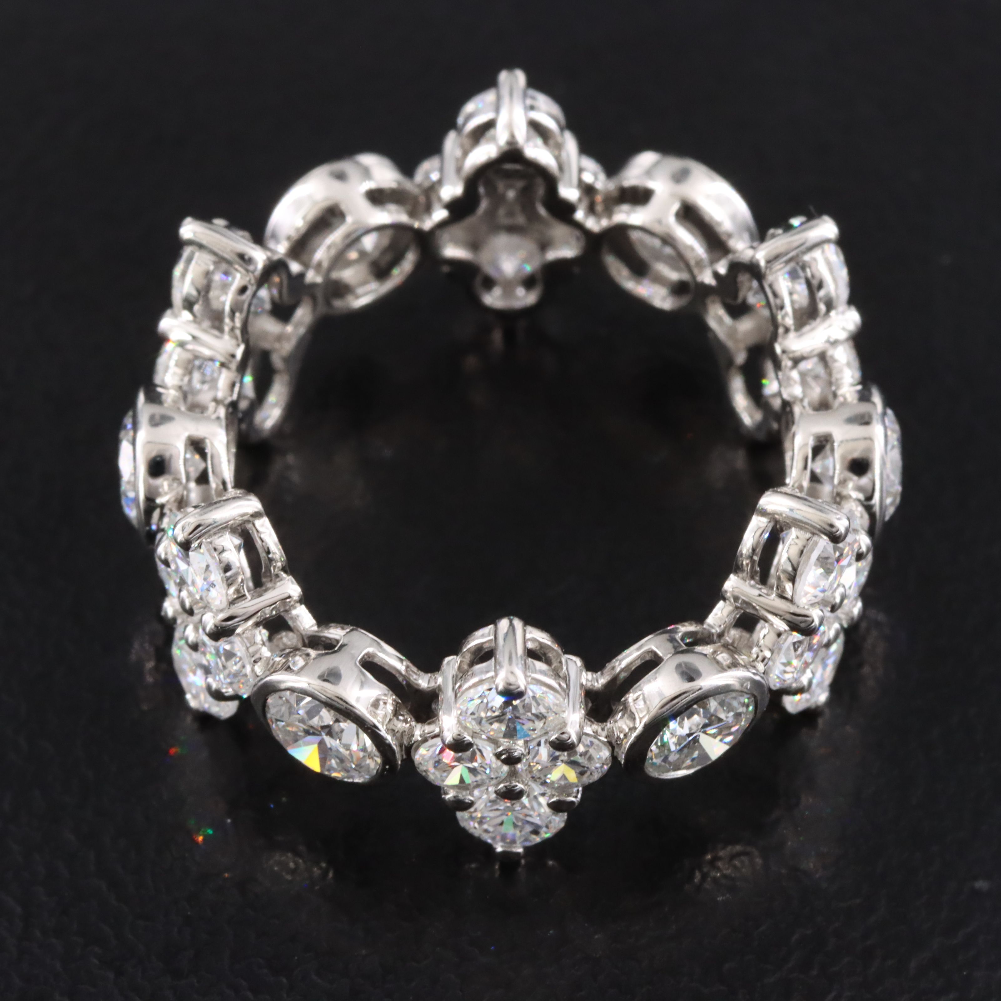 Platinum 4.69 CTW Lab Grown Diamond Eternity Band