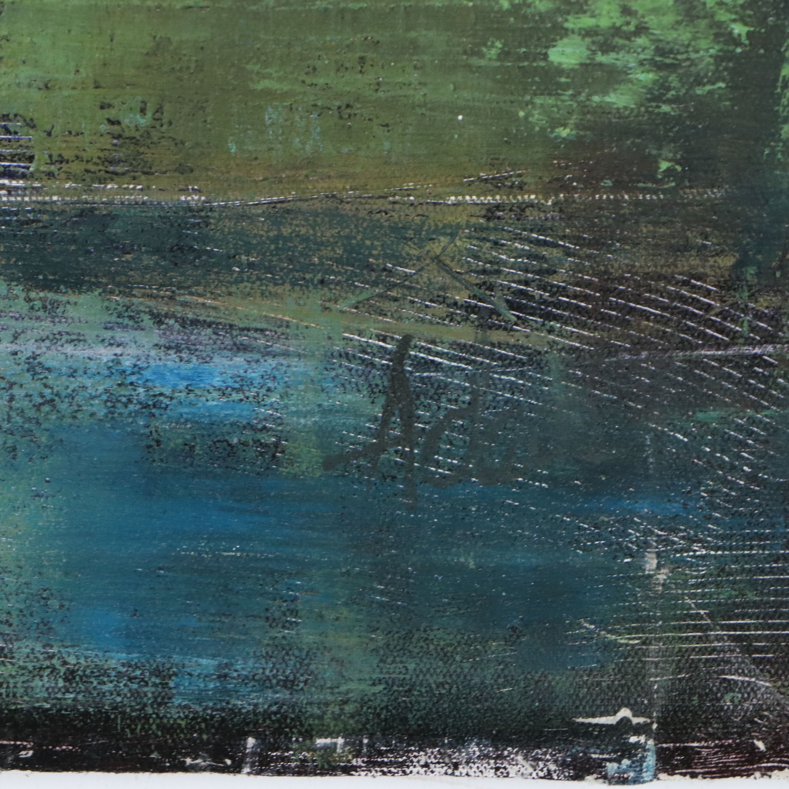 Floral Oil Painting "Dreaming of Lavender Irises," Circa 2026