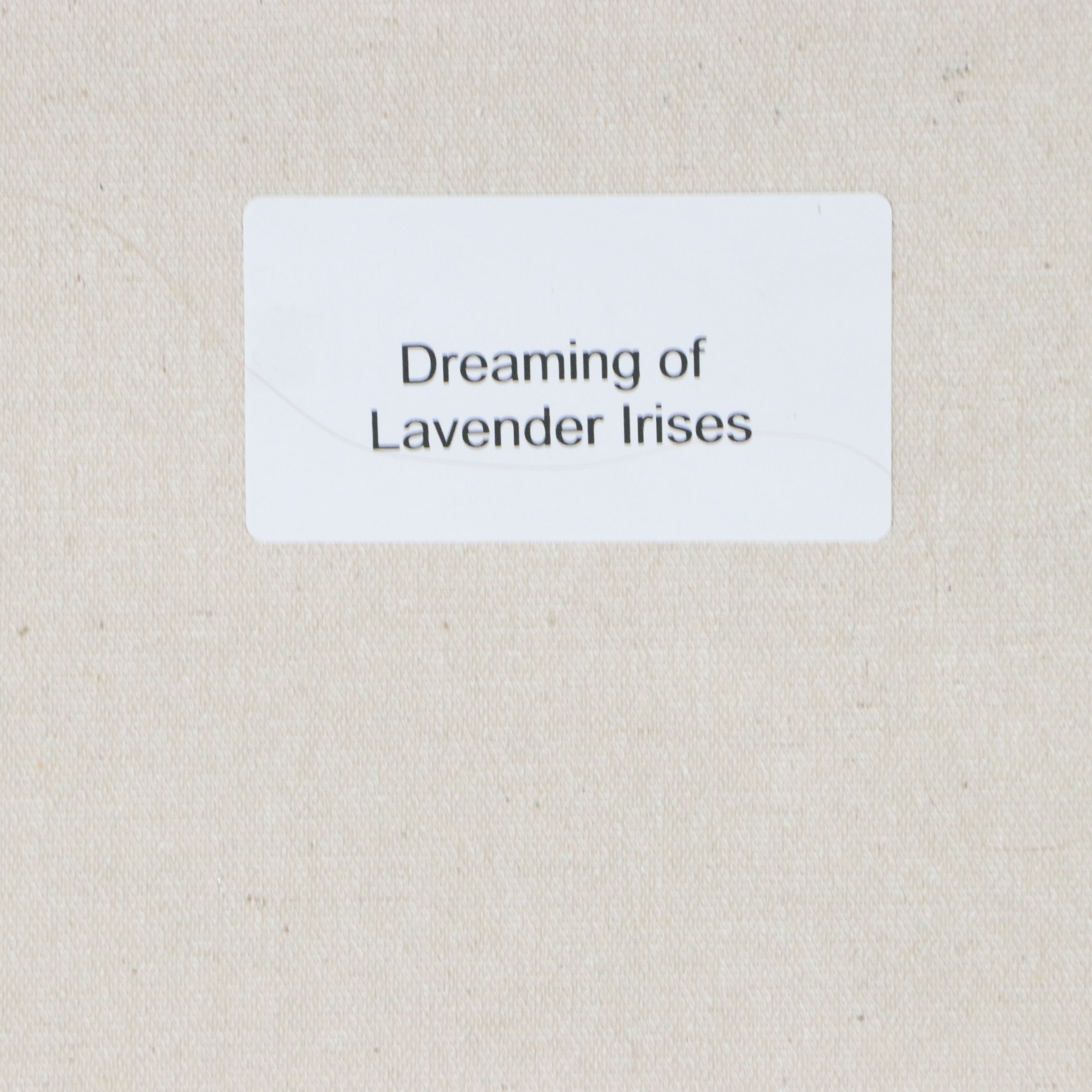 Floral Oil Painting "Dreaming of Lavender Irises," Circa 2026