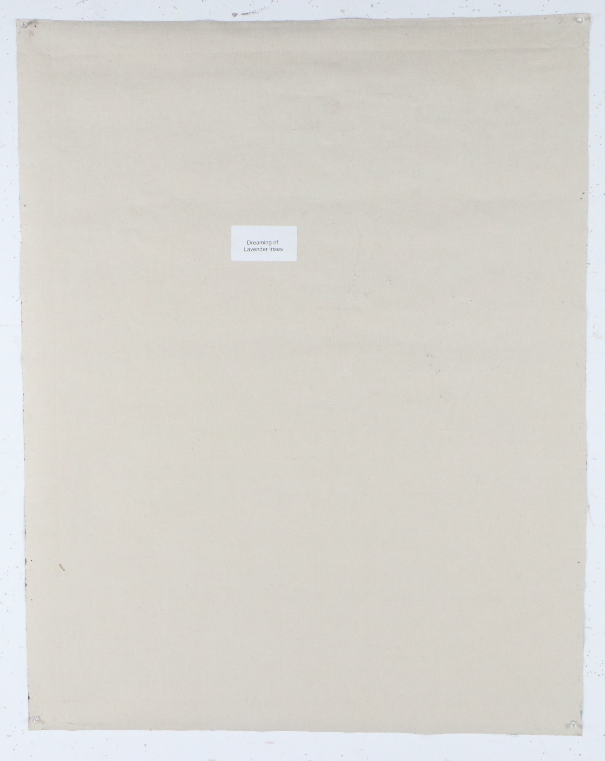 Floral Oil Painting "Dreaming of Lavender Irises," Circa 2026