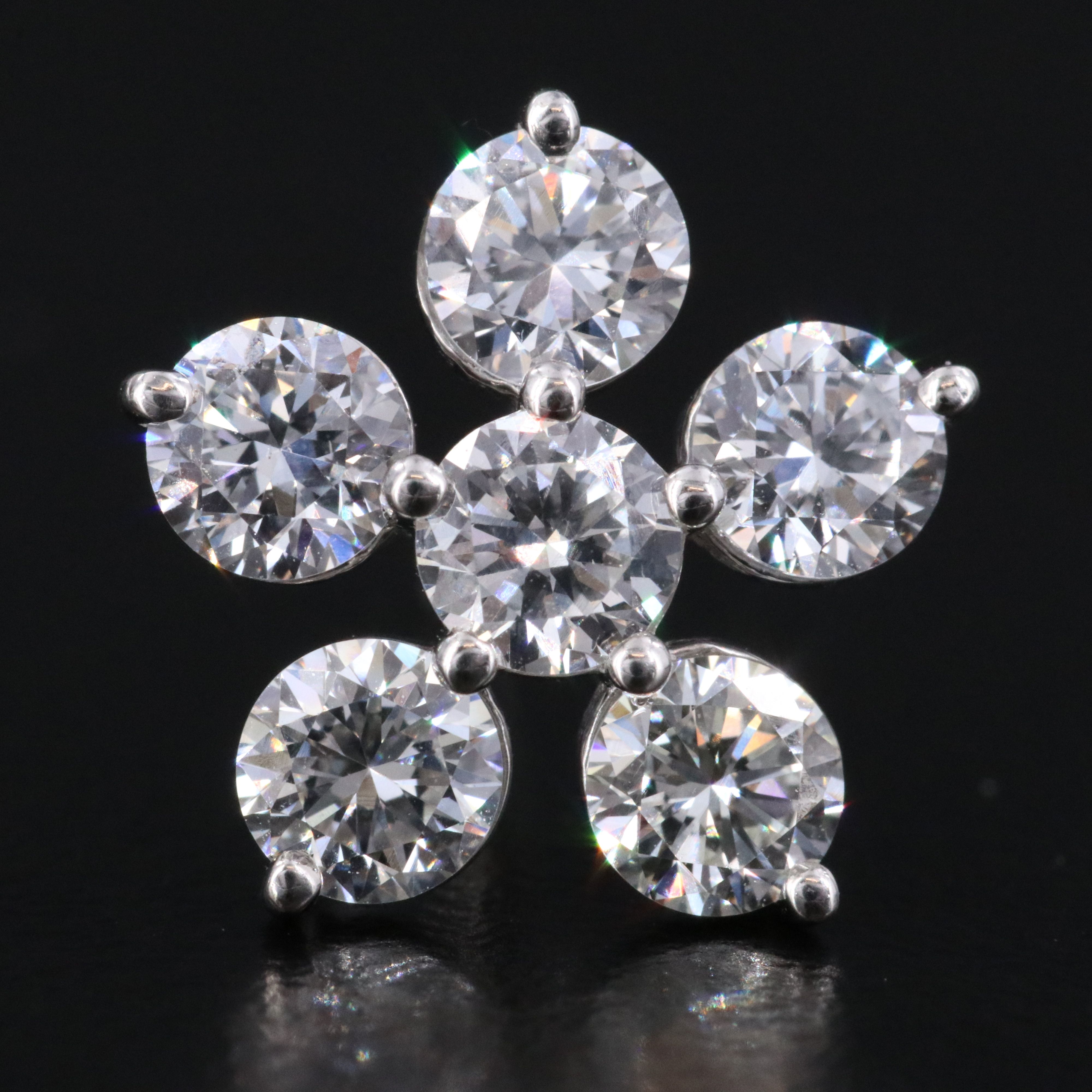 Platinum 2.52 CTW Lab Grown Diamond Earrings