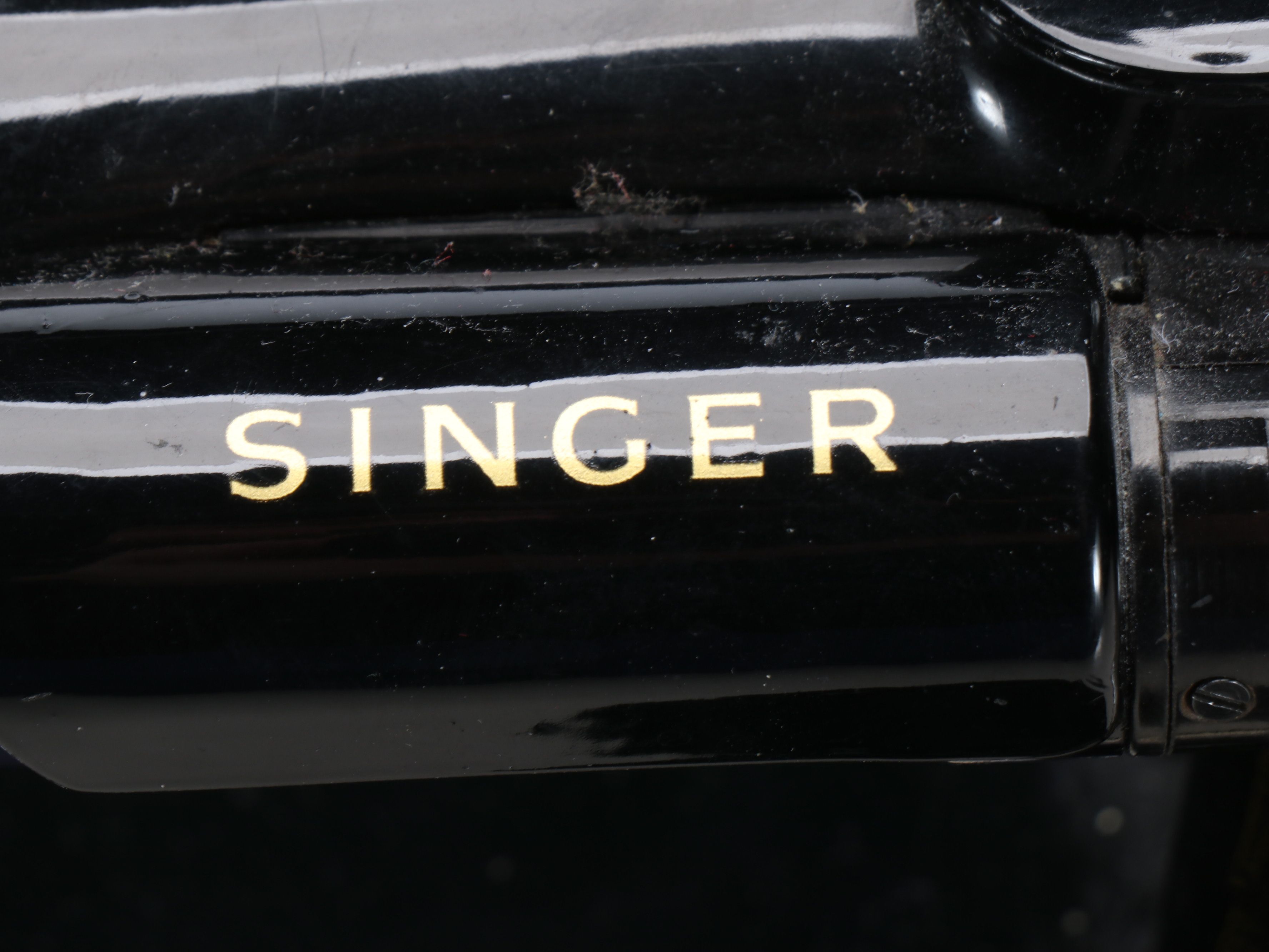 Singer "Featherweight 221K" Electric Sewing Machine, Mid-20th Century