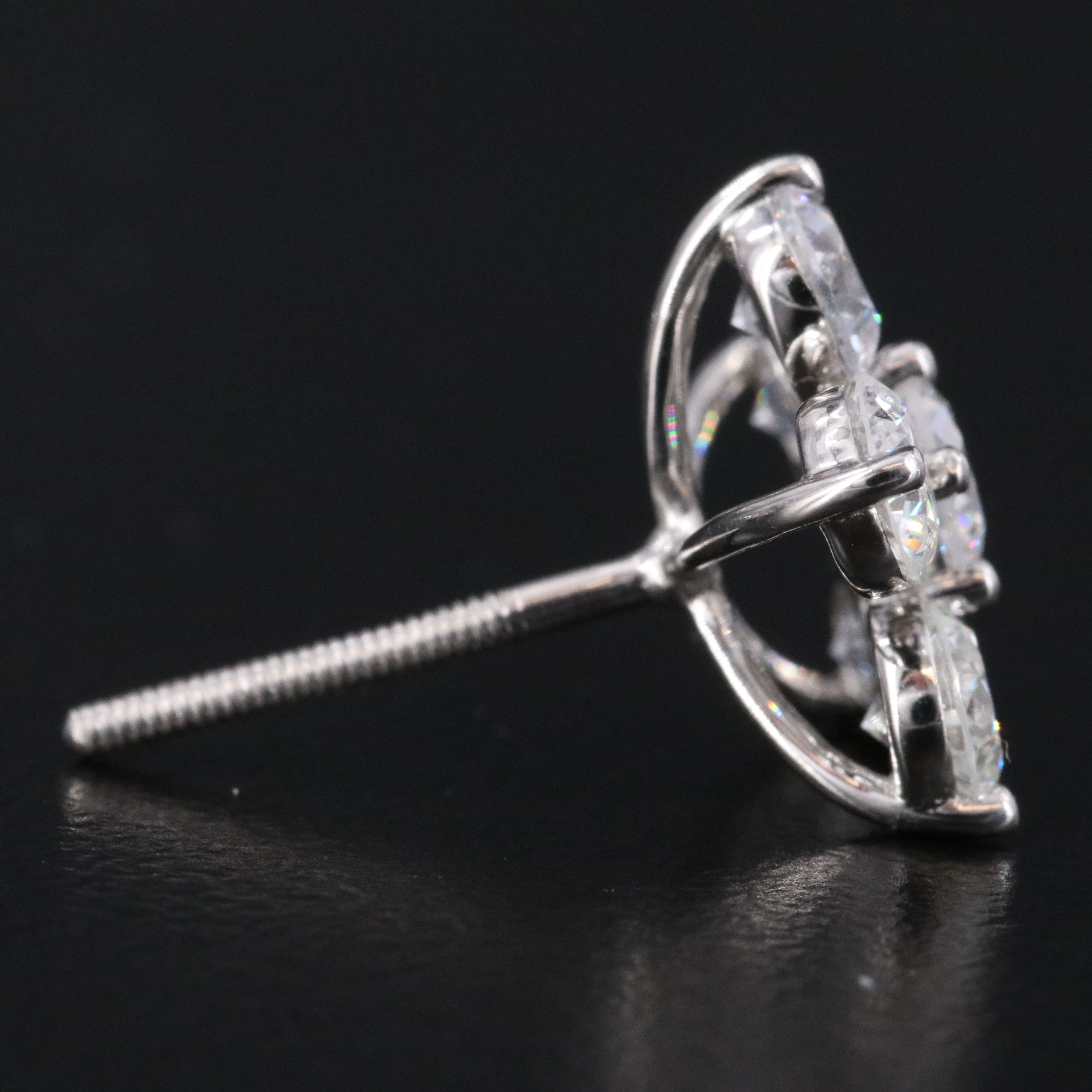Platinum 2.52 CTW Lab Grown Diamond Earrings