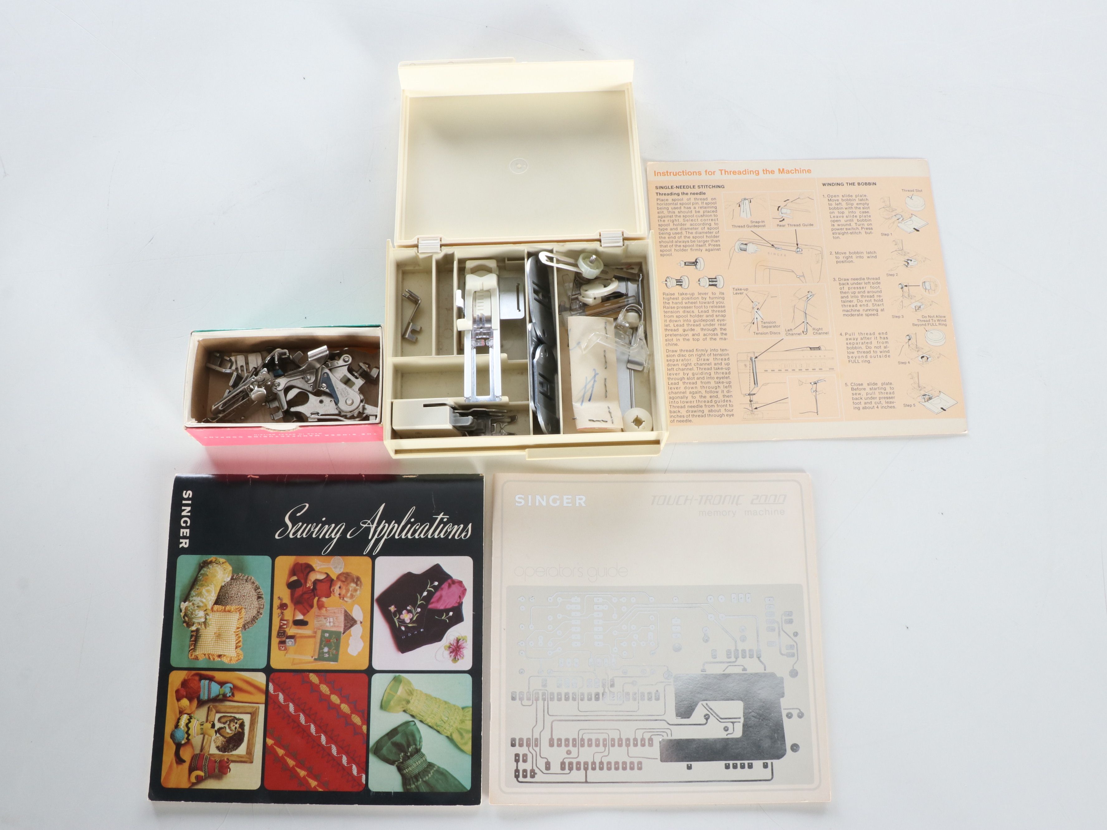 Singer "Featherweight 221K" Electric Sewing Machine, Mid-20th Century