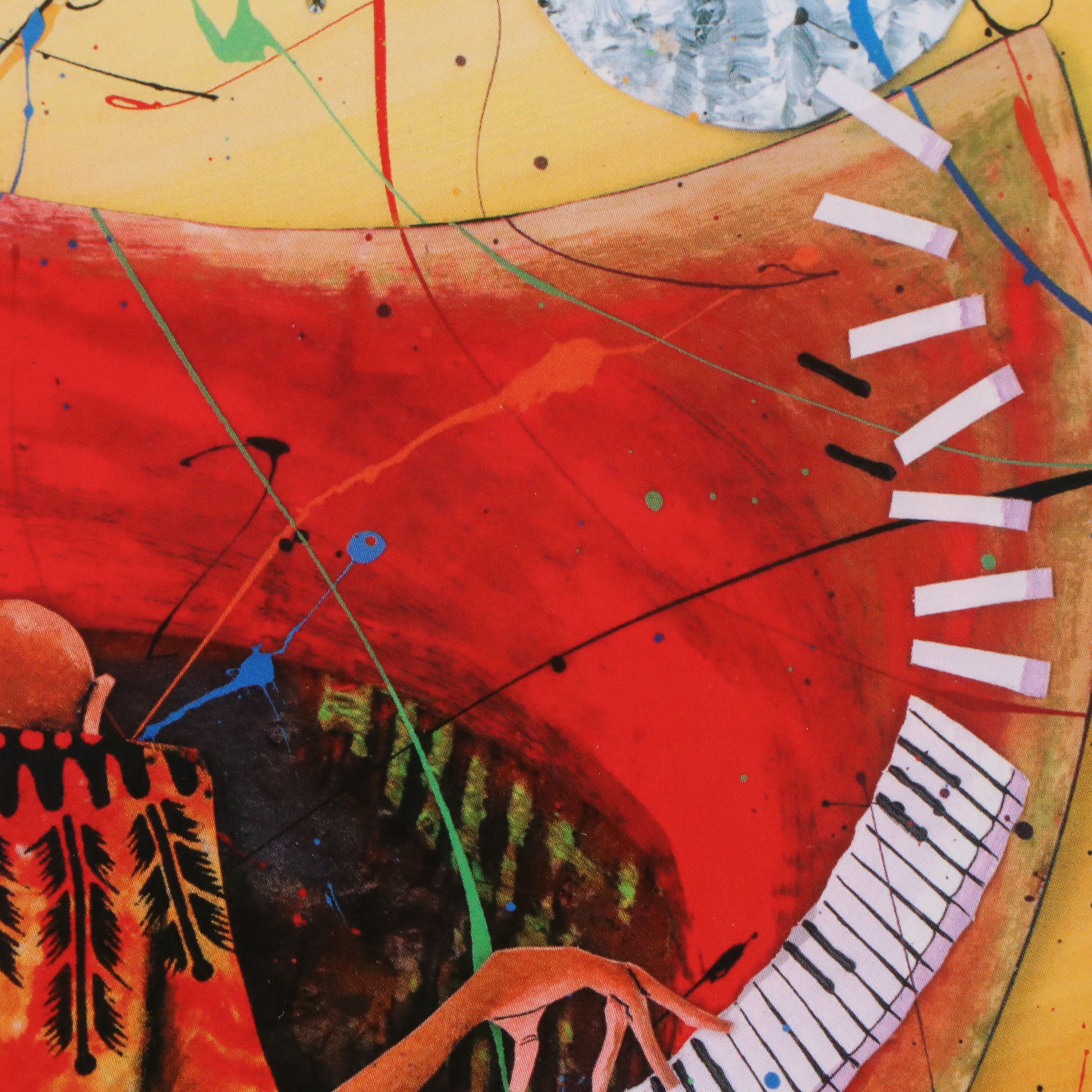 Marcus Glenn Seriolithograph "Keys to the Soul (Red)," More