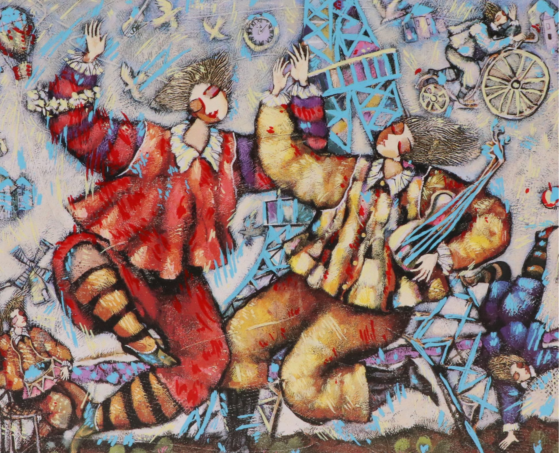 Marcus Glenn Seriolithograph "Keys to the Soul (Red)," More