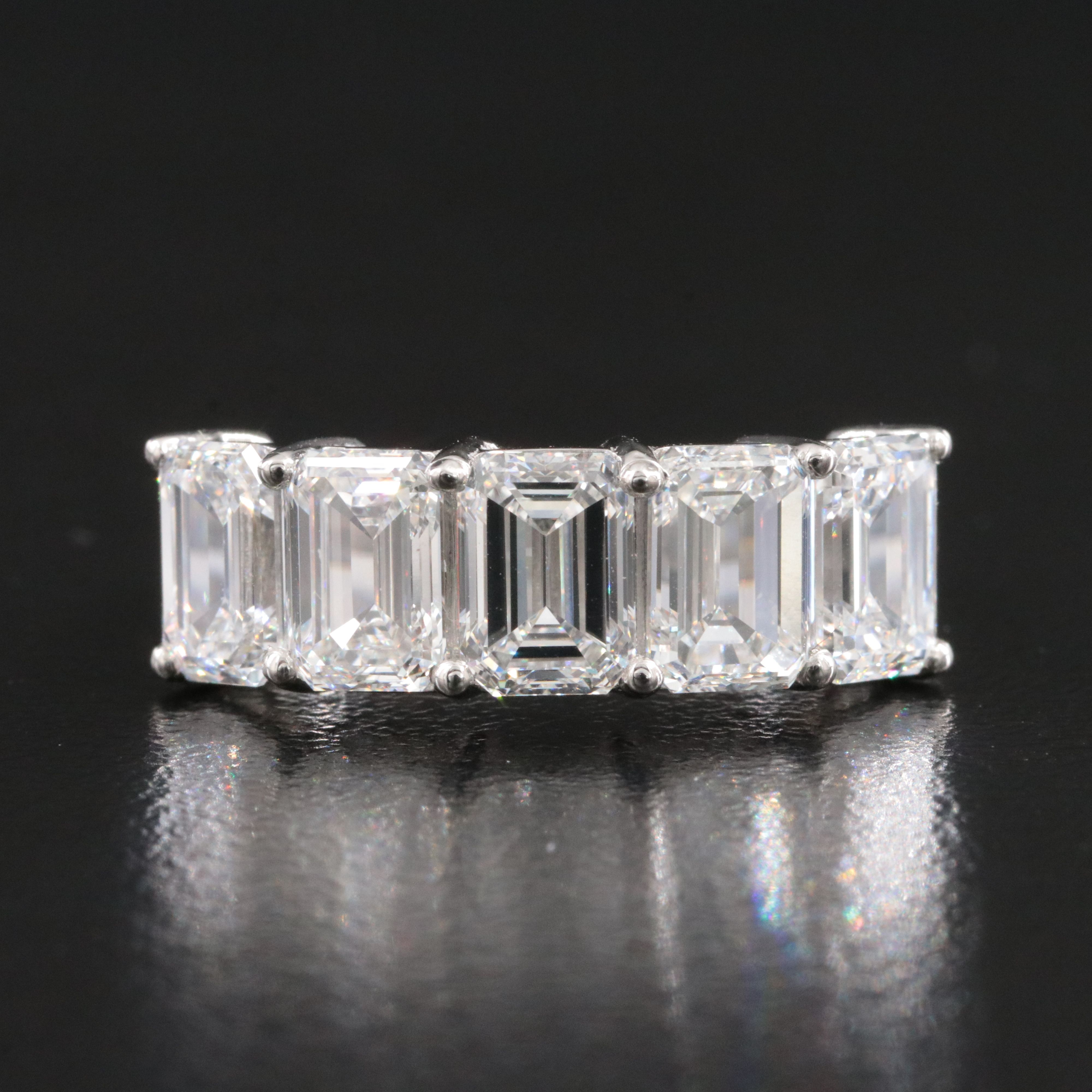 Platinum 4.78 CTW Lab Grown Diamond Ring