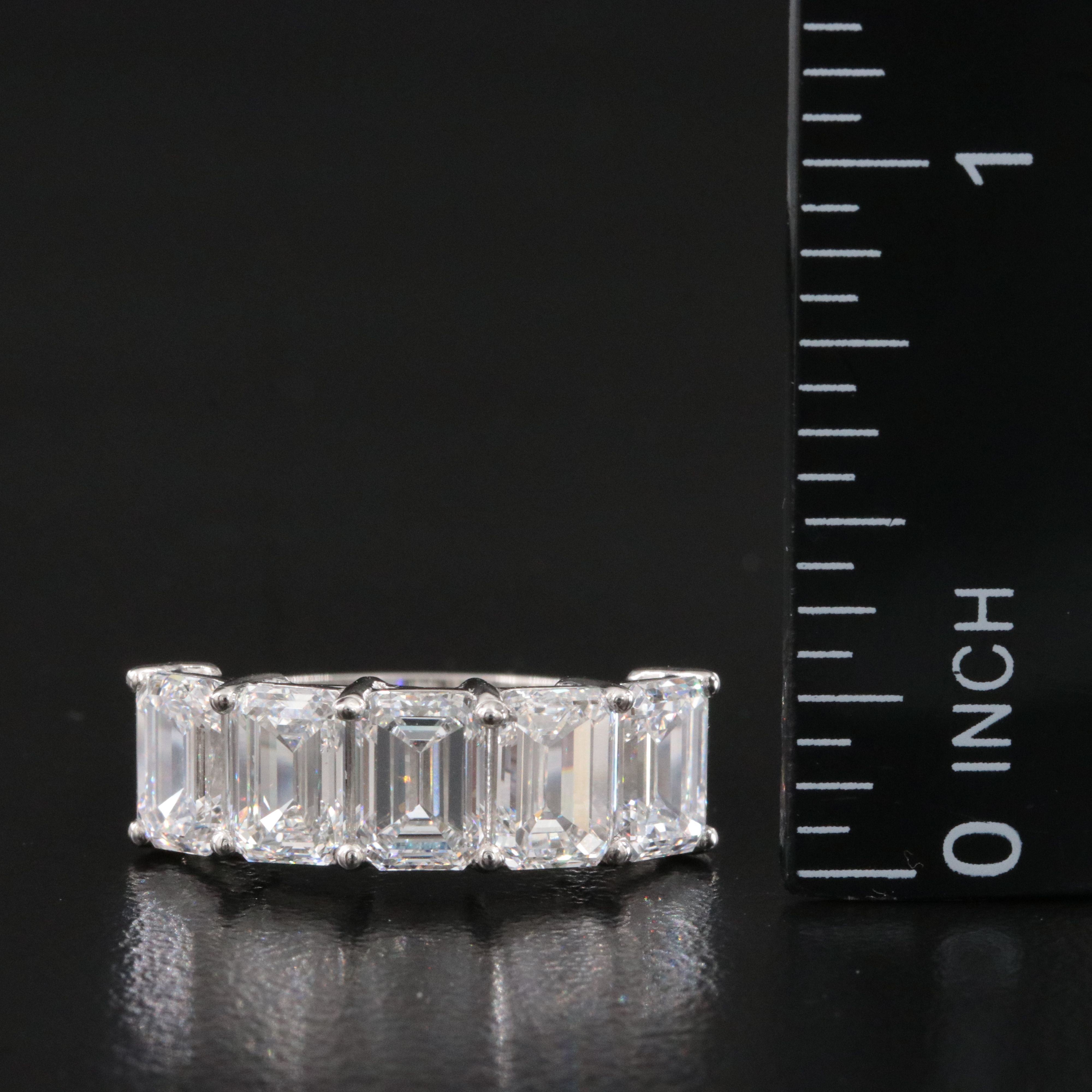 Platinum 4.78 CTW Lab Grown Diamond Ring