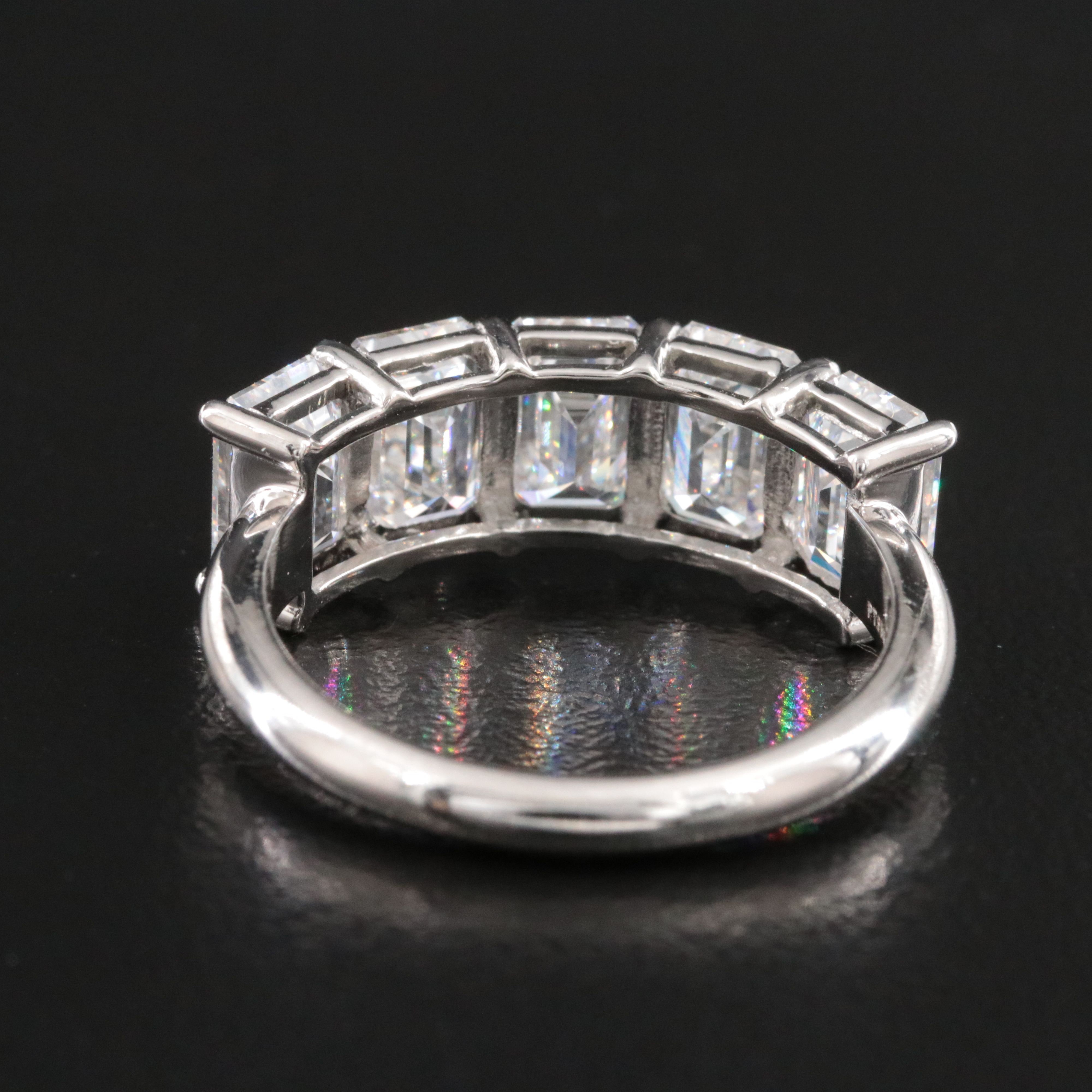 Platinum 4.78 CTW Lab Grown Diamond Ring