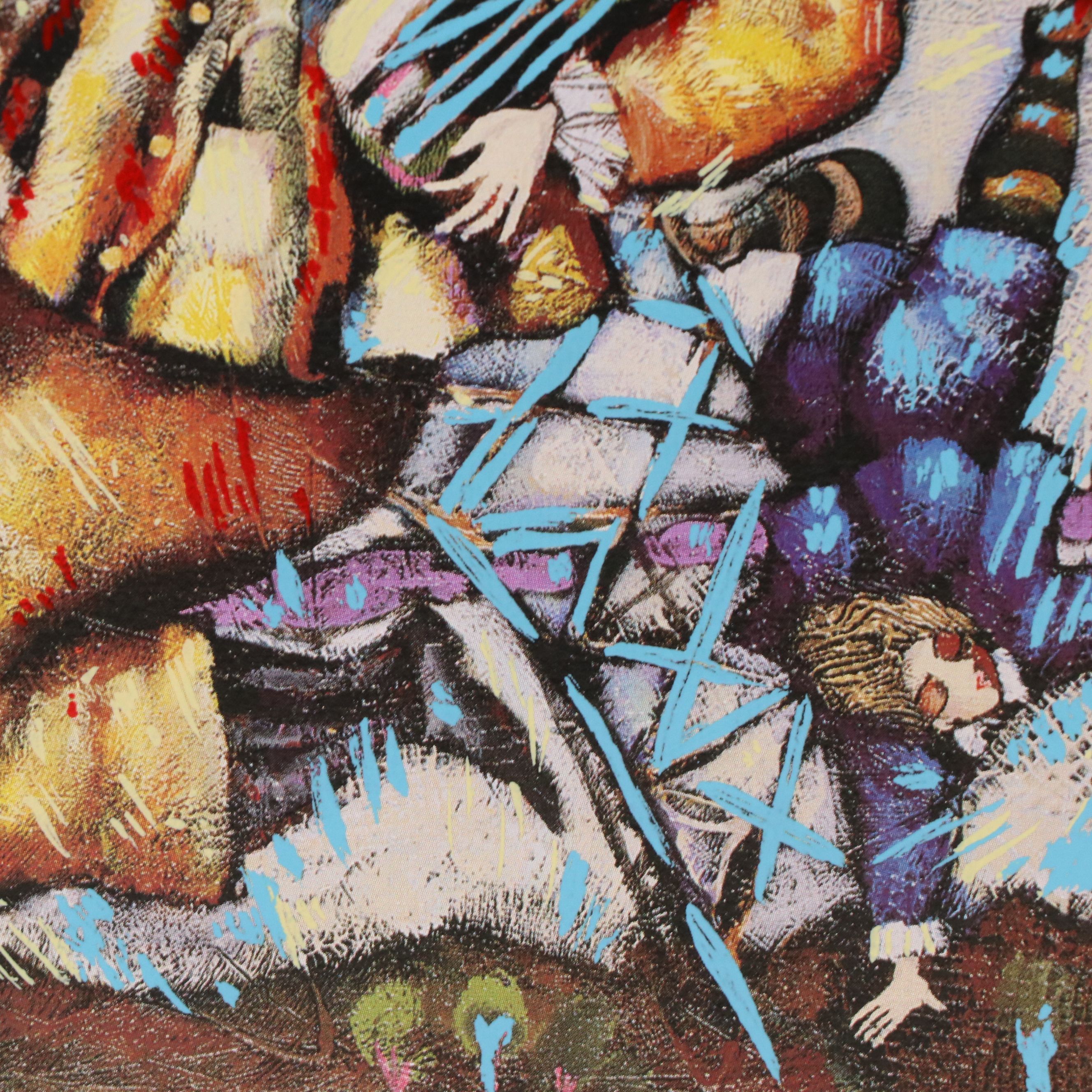 Marcus Glenn Seriolithograph "Keys to the Soul (Red)," More