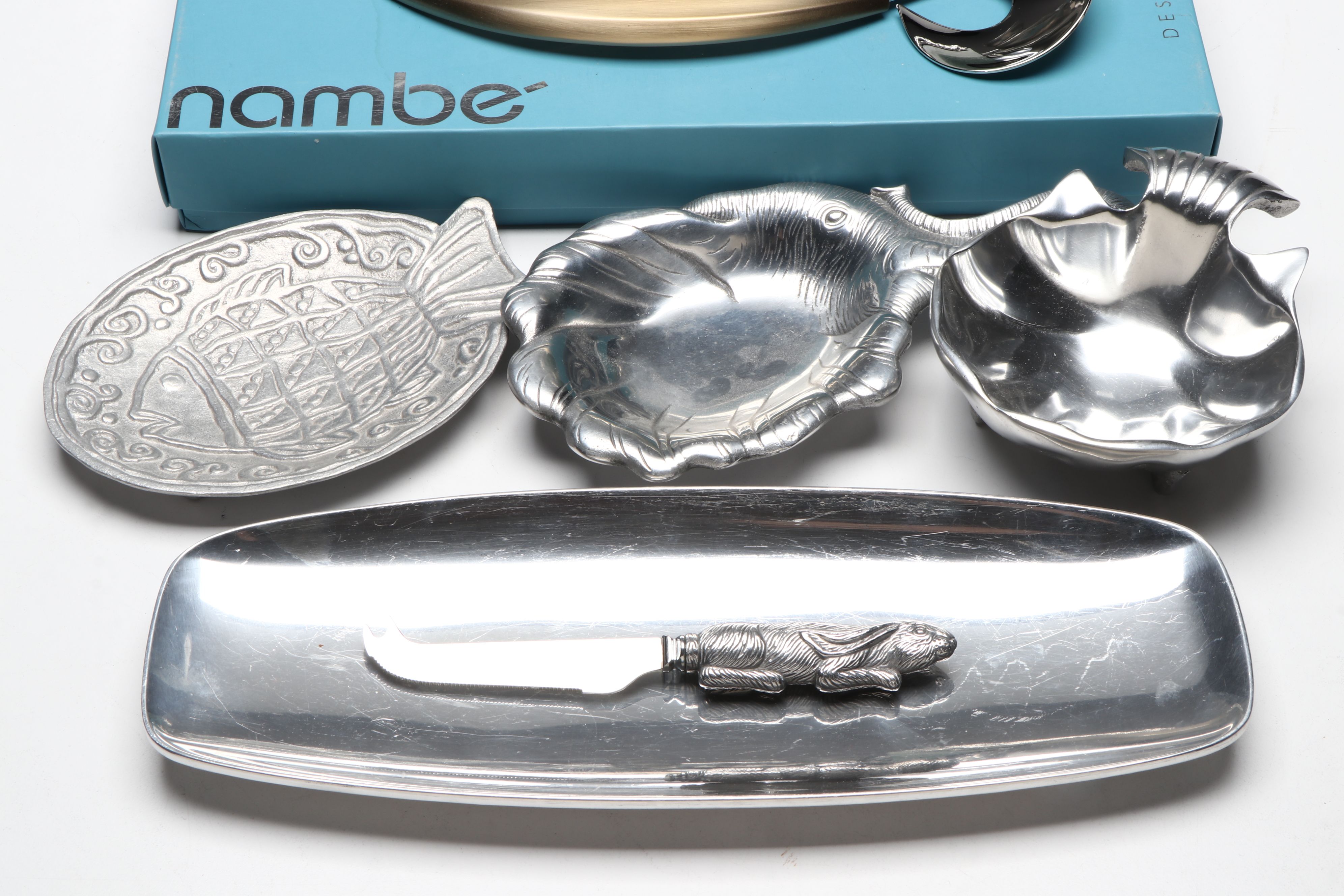 Nambé "Eco" Serving Spoons with Other Metal Serveware and Table Accessories