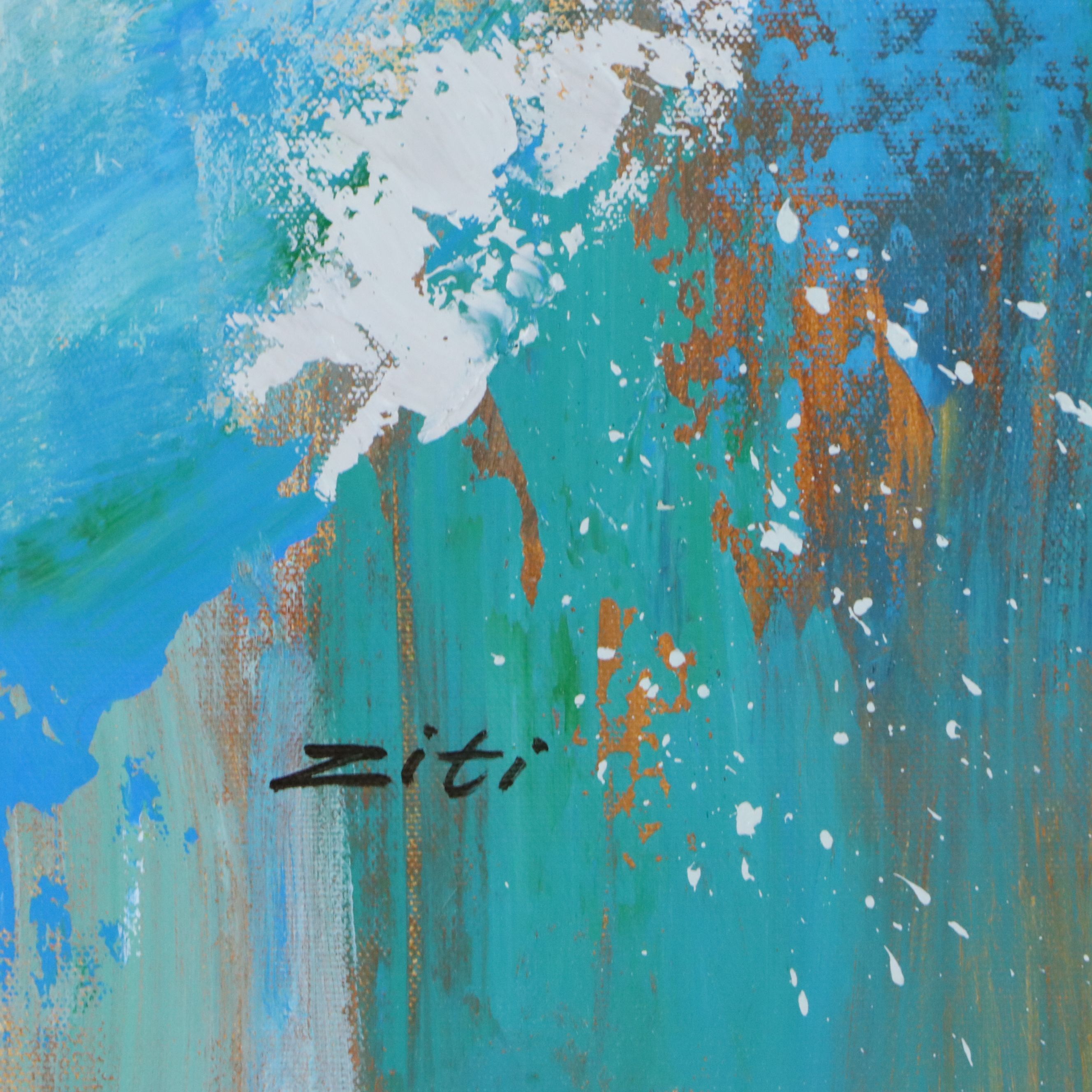 Ziti Abstract Oil Painting "What Do You See?", Circa 2026