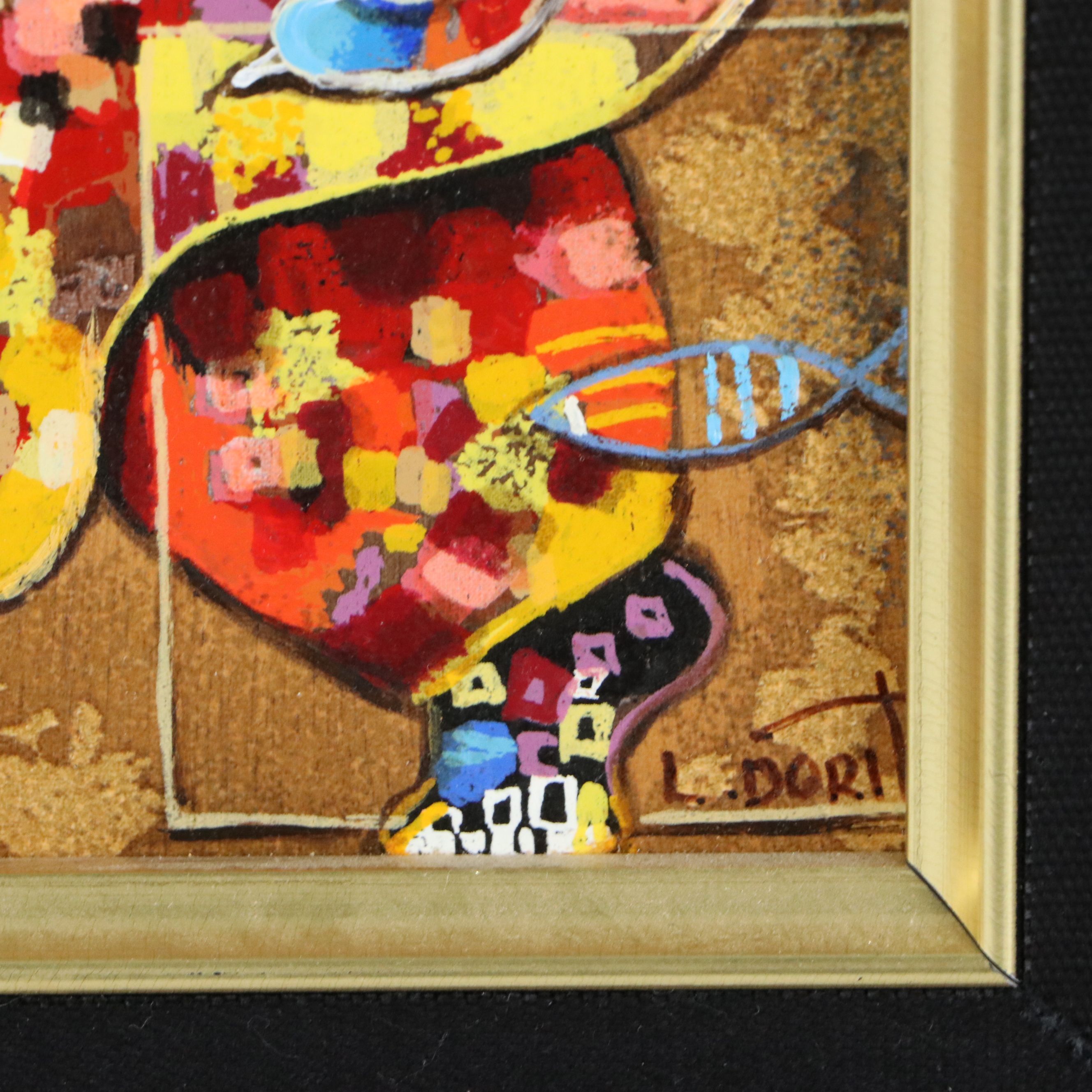 Dorit Levi Serigraph "Solo Saxophonist," Late 20th to 21st Century