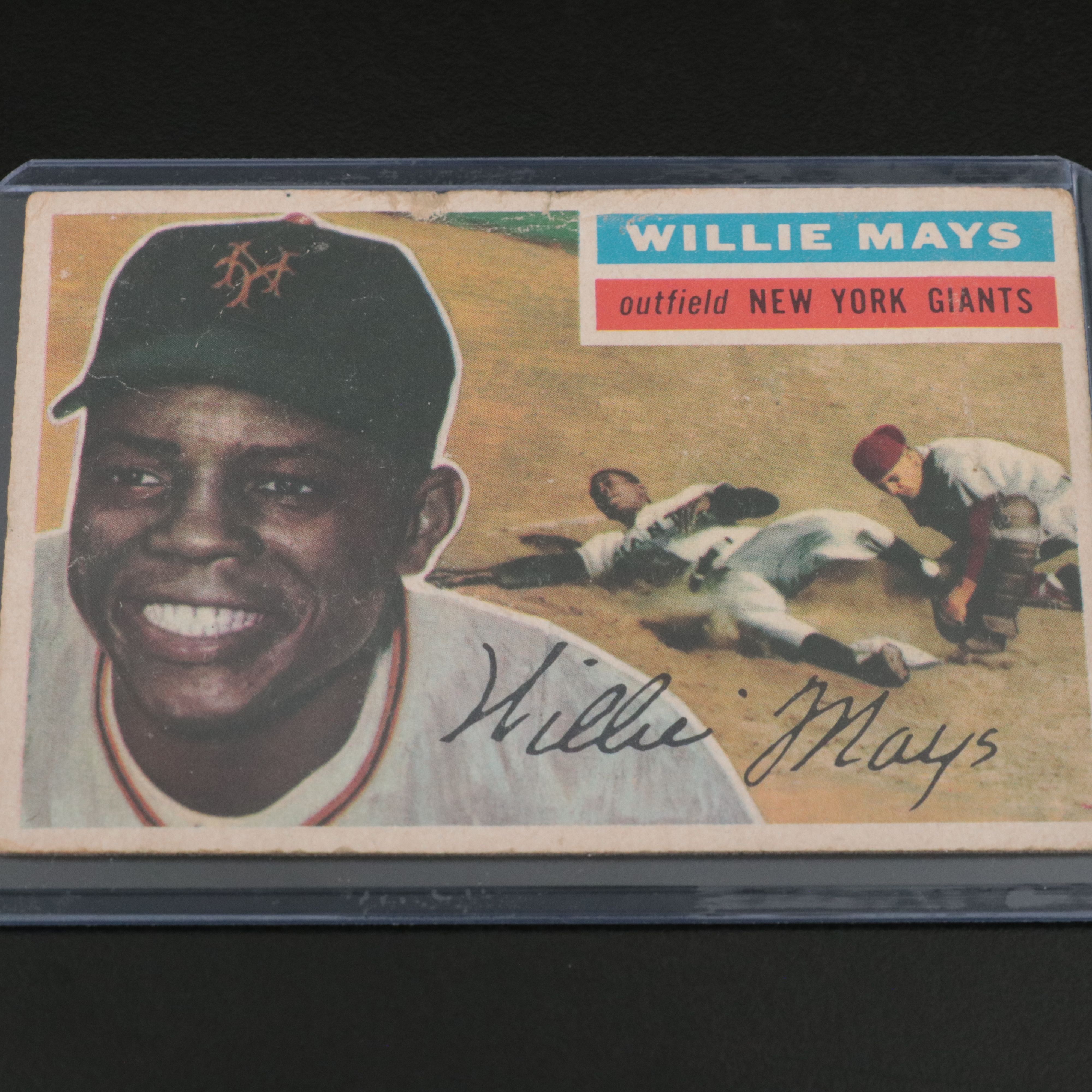 1956 Topps Willie Mays New York Giants Baseball Card