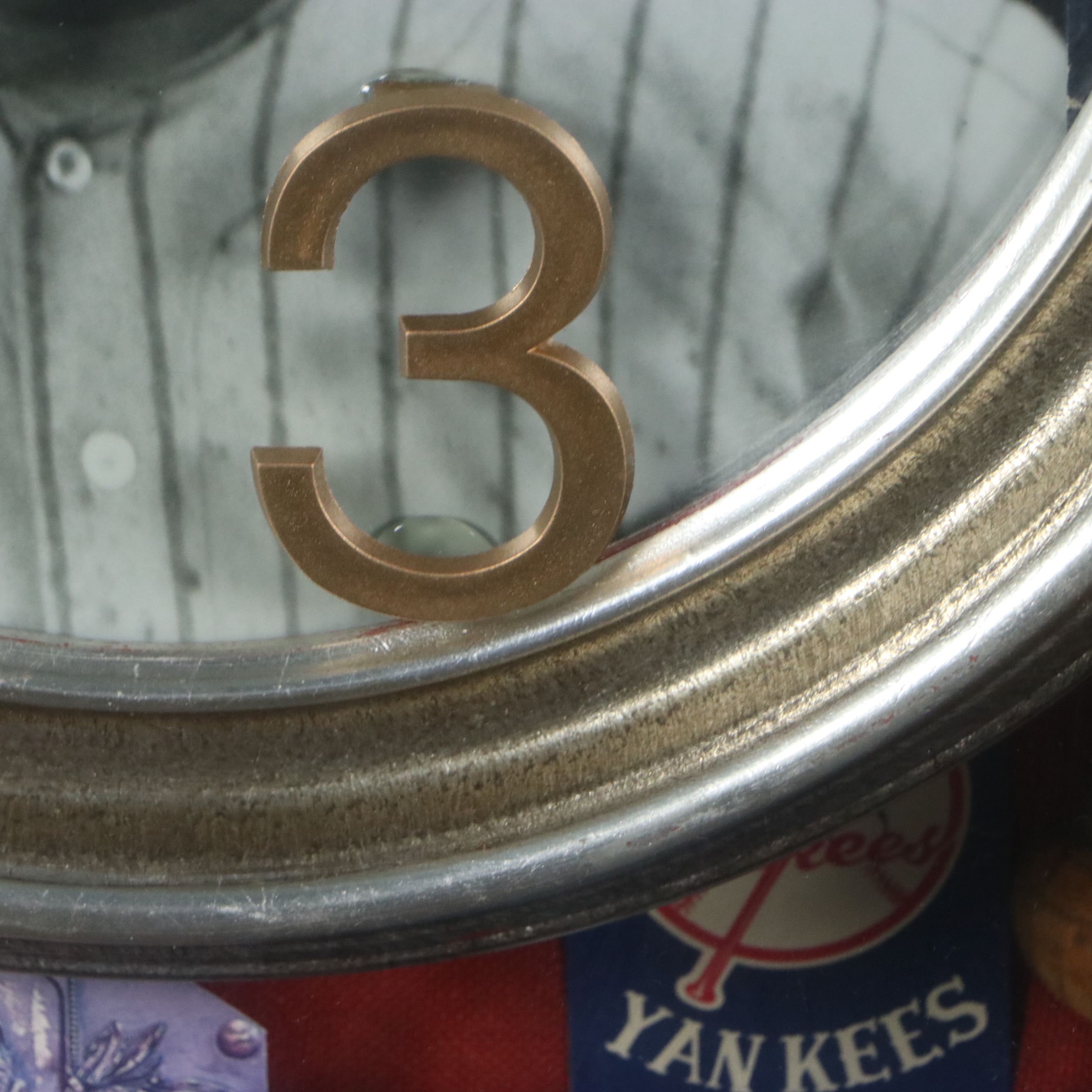 Babe Ruth Memorabilia Assemblage in Shadowbox Including Photographs, 20th C.