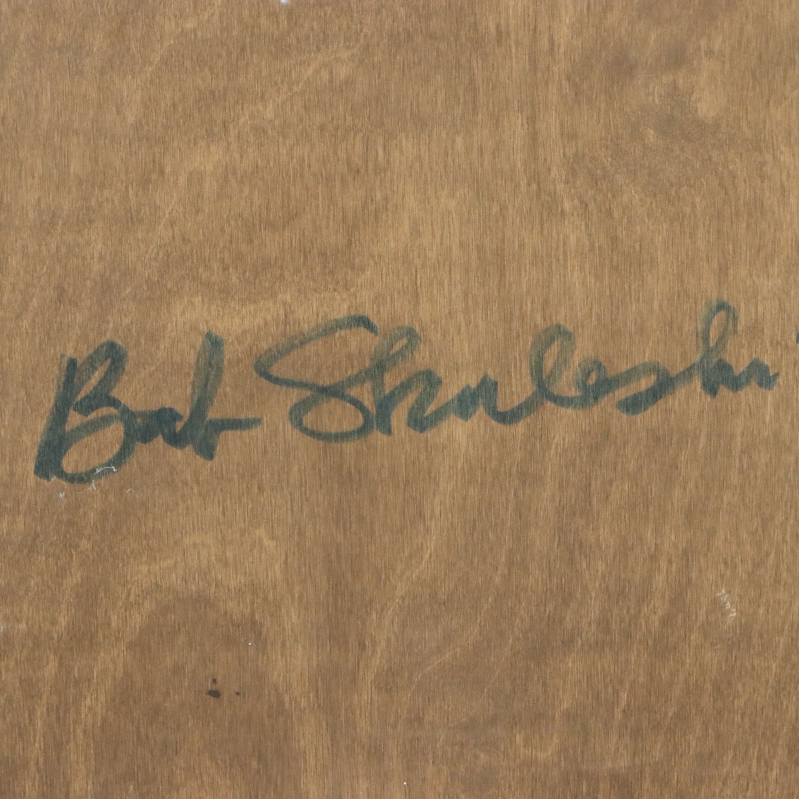 Babe Ruth Memorabilia Assemblage in Shadowbox Including Photographs, 20th C.