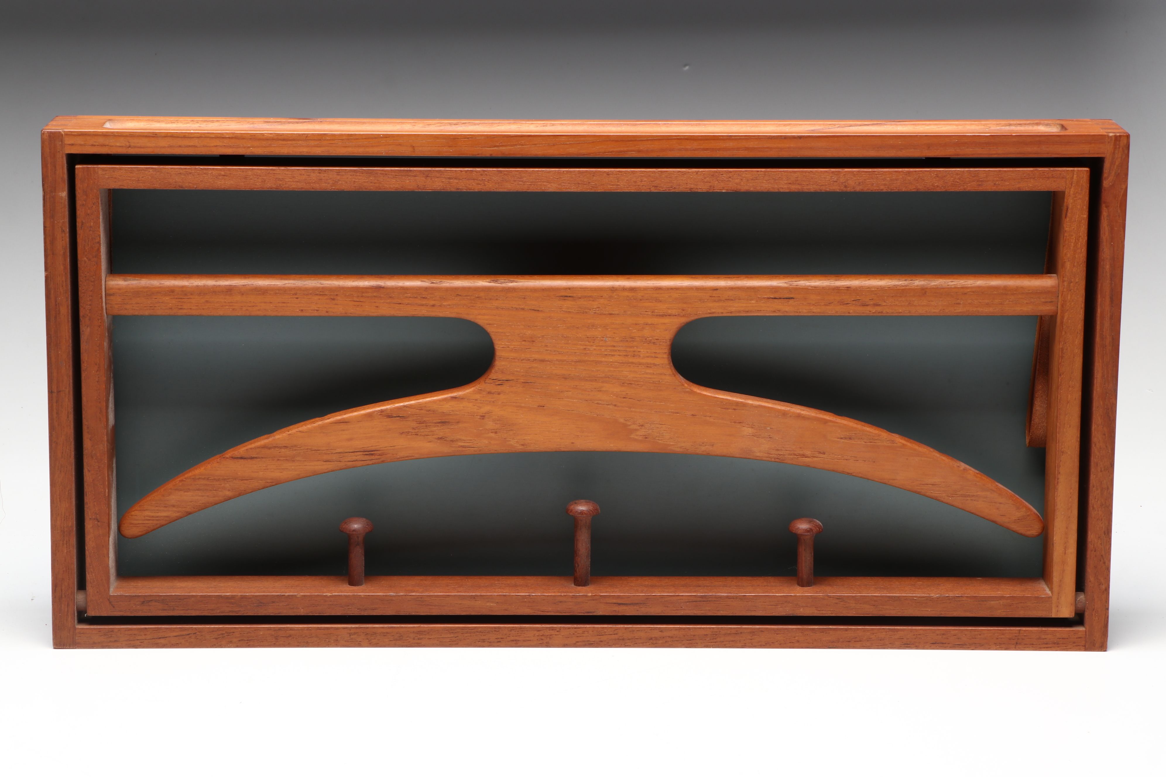 Adam Hoff and Poul Østergaard for Virum Danish Modern Wall-Mounted Valet