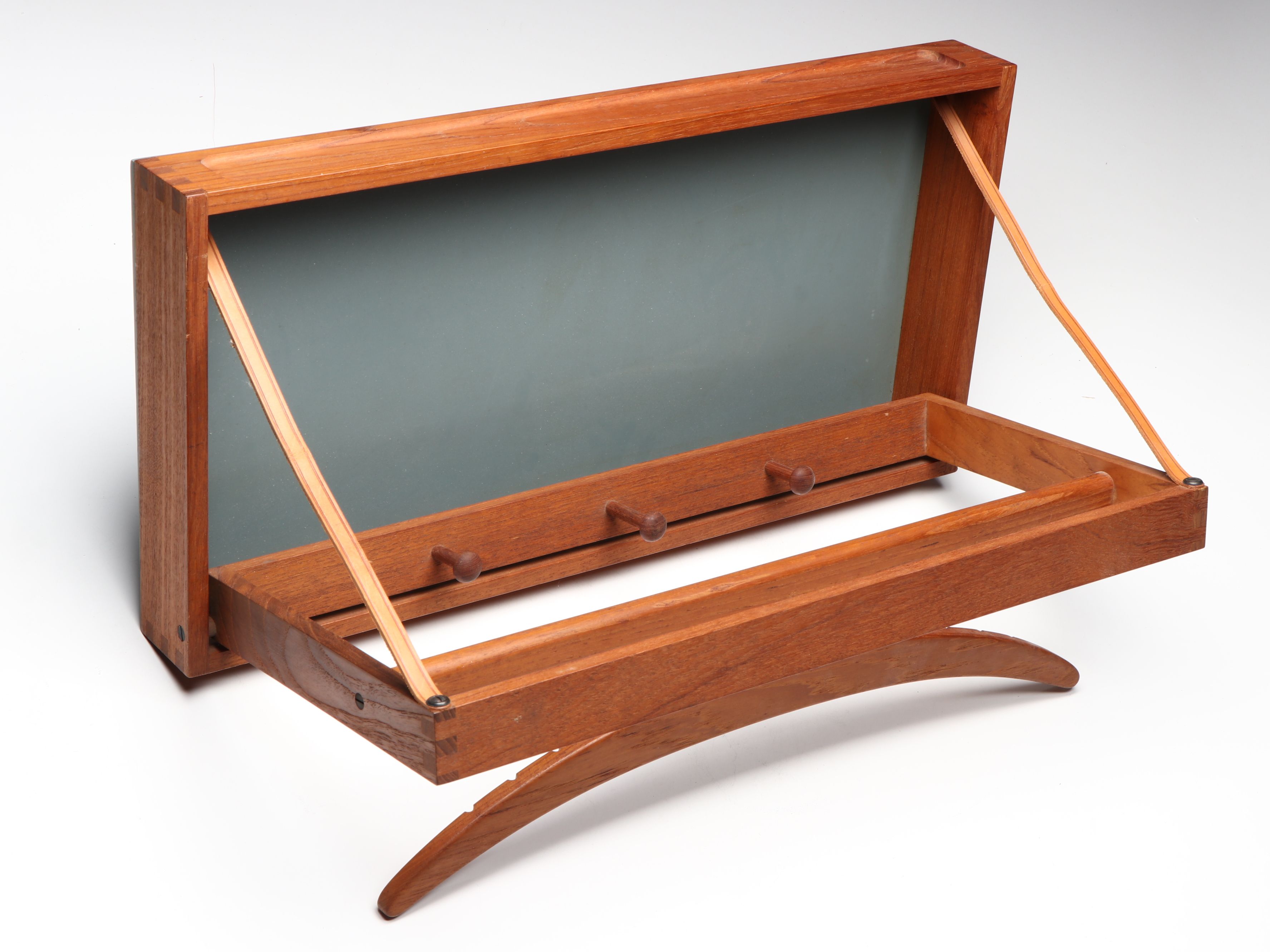 Adam Hoff and Poul Østergaard for Virum Danish Modern Wall-Mounted Valet