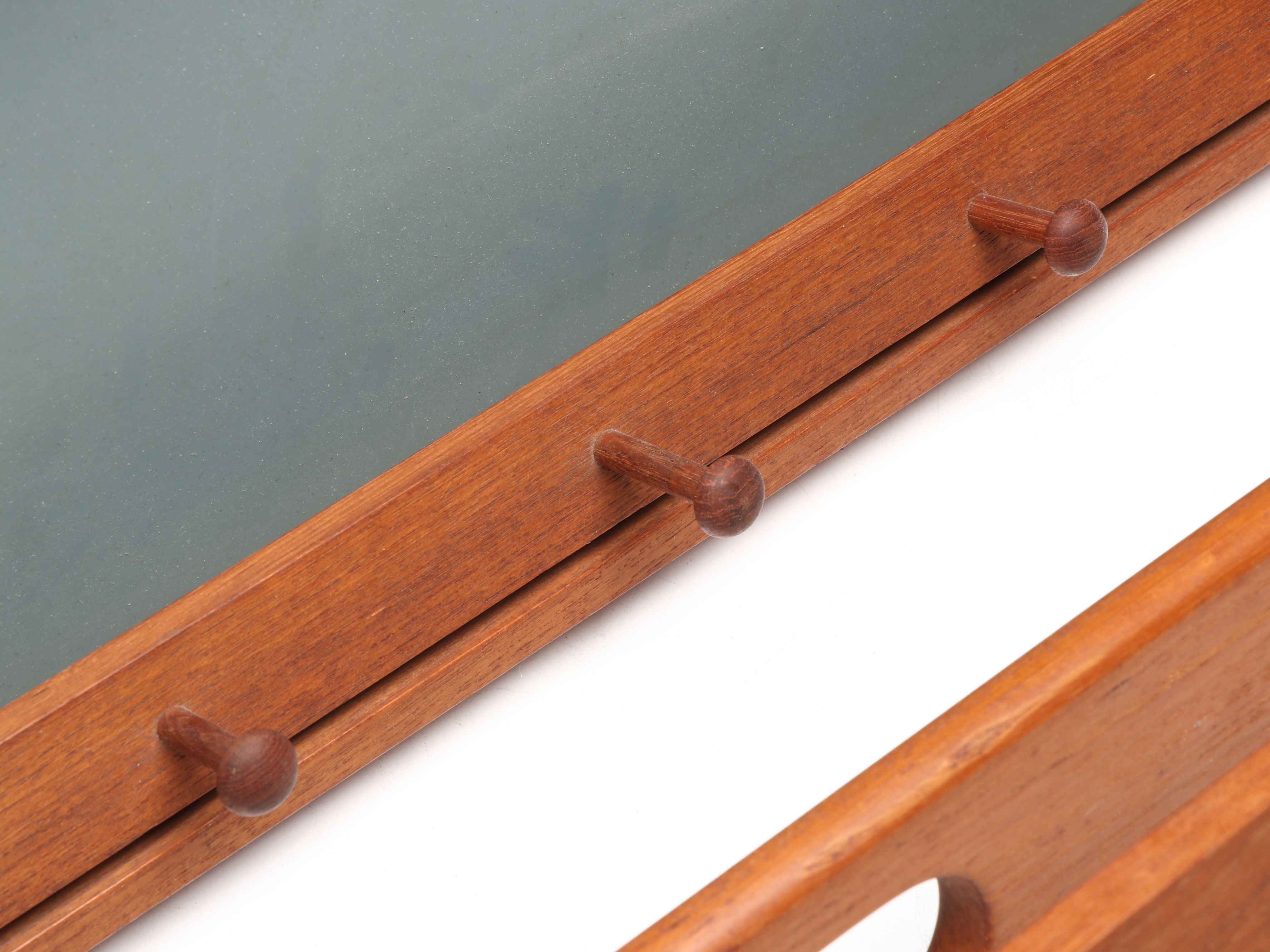 Adam Hoff and Poul Østergaard for Virum Danish Modern Wall-Mounted Valet