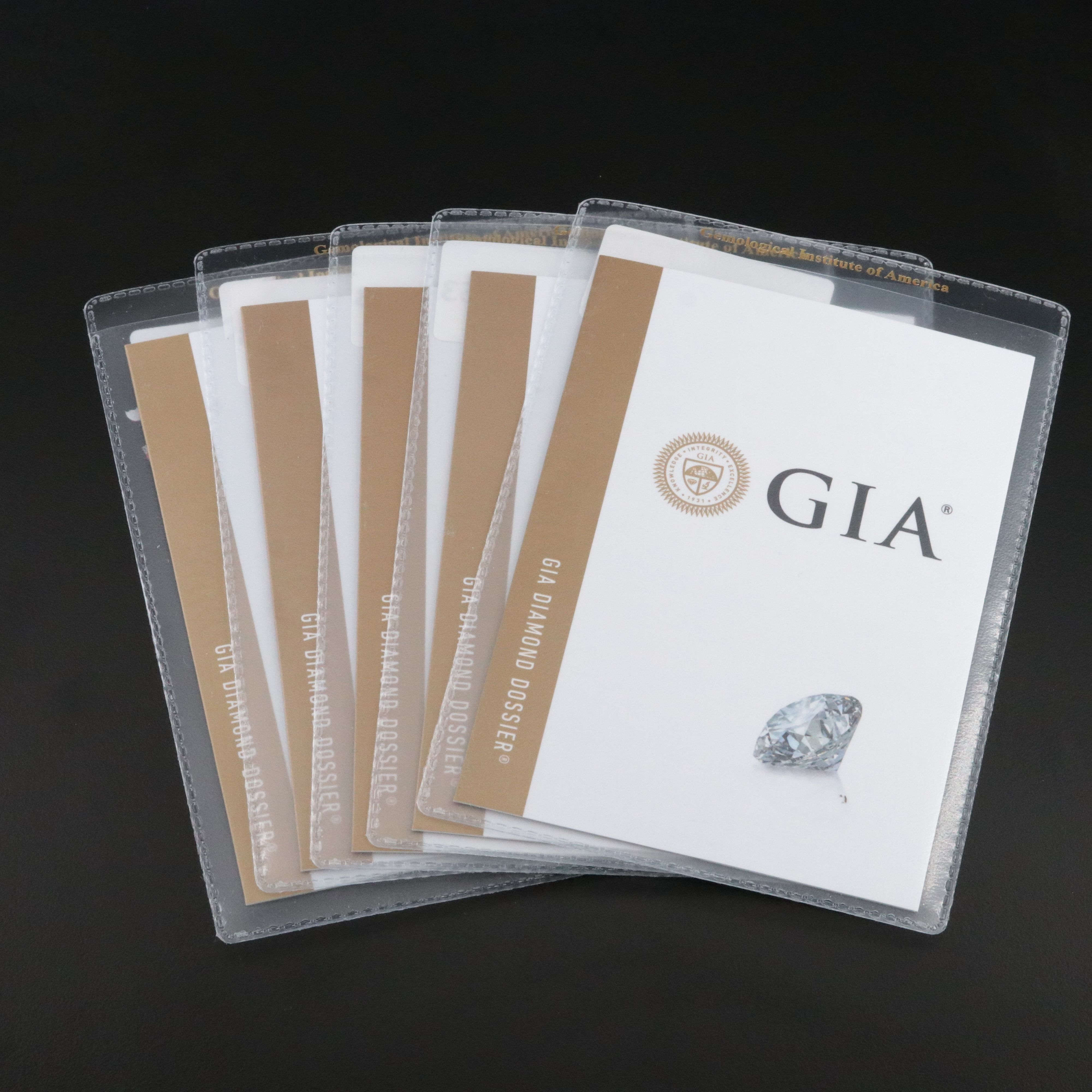 Platinum 2.06 CTW Diamond Five Stone Ring with GIA Reports