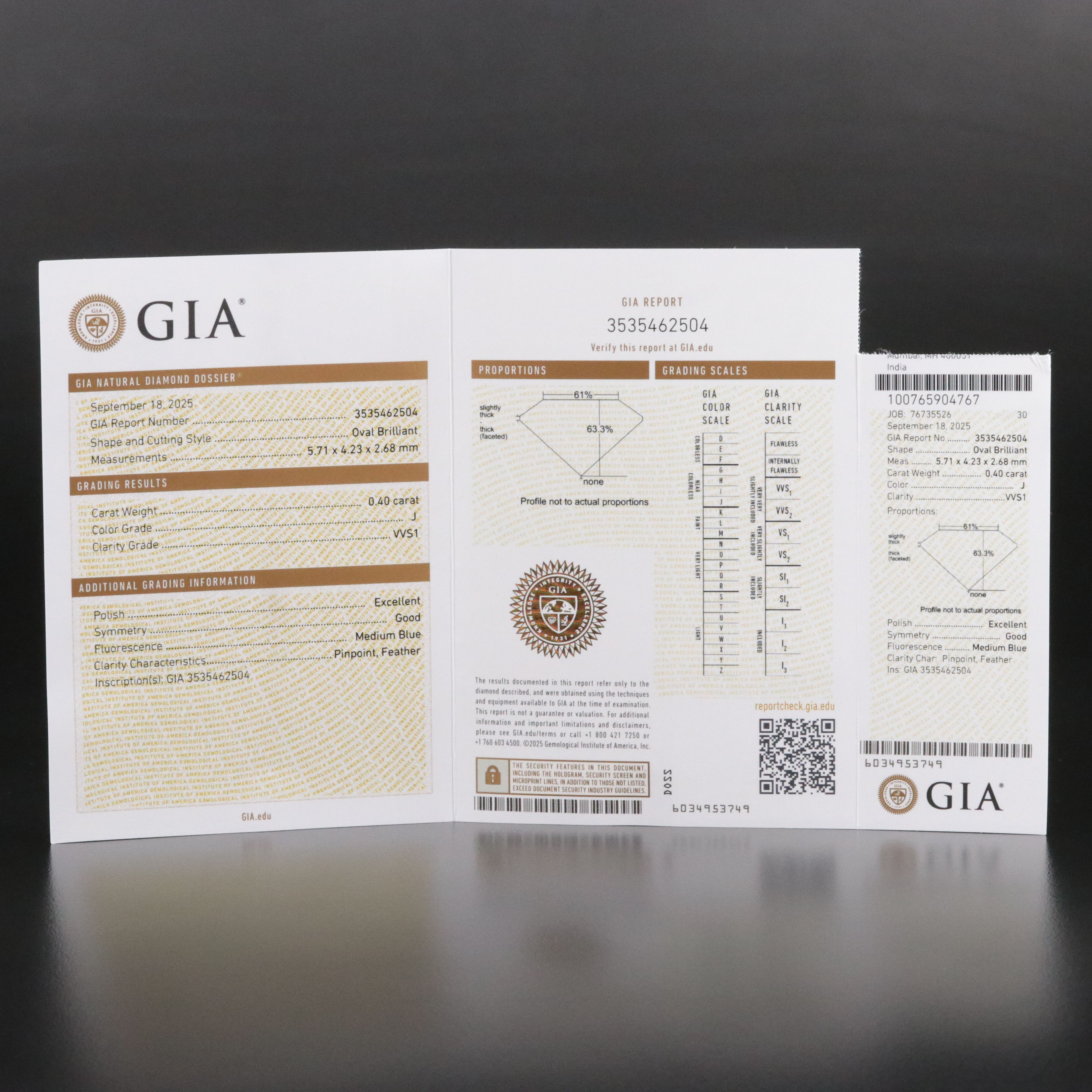 Platinum 2.06 CTW Diamond Five Stone Ring with GIA Reports