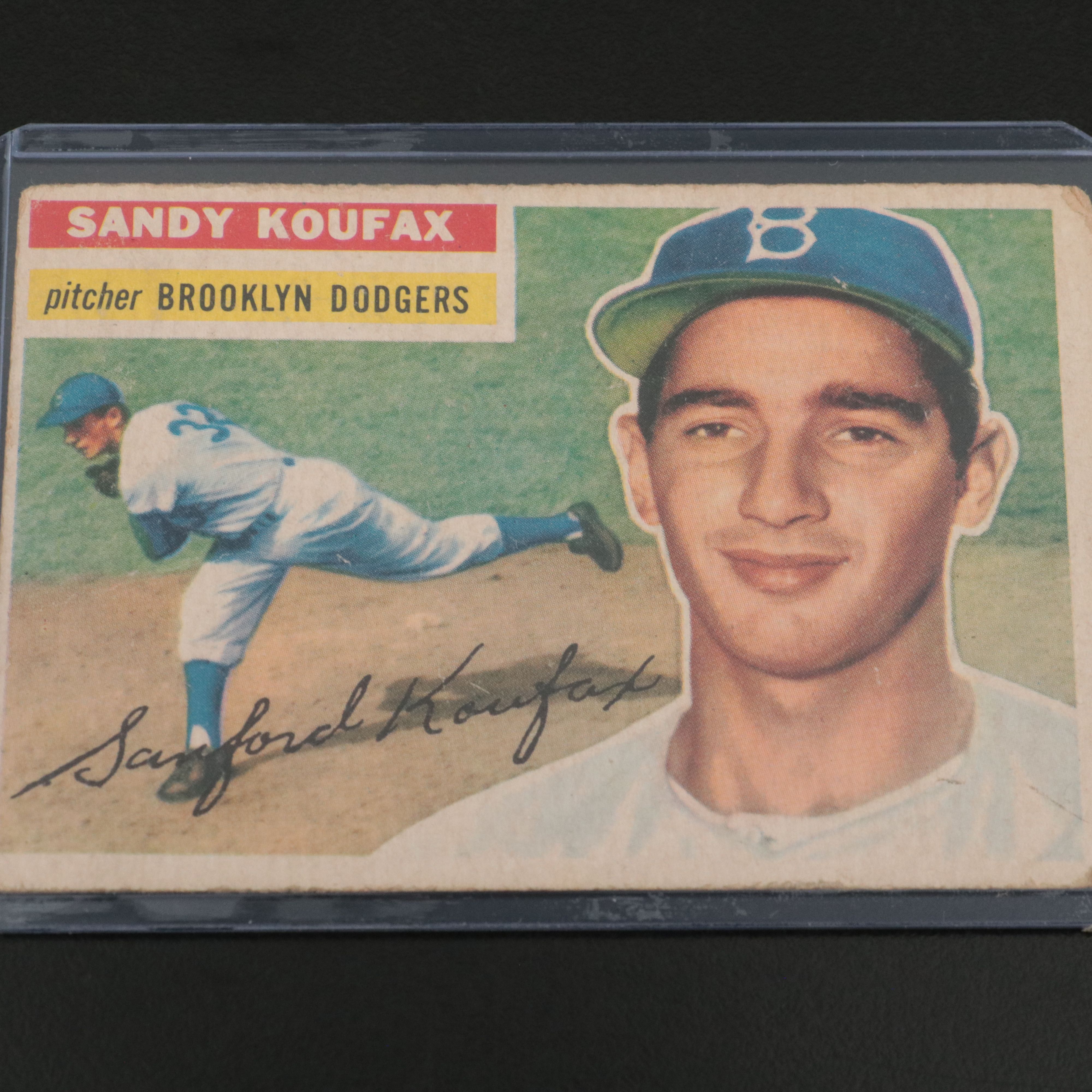 1956 Topps Sandy Koufax Brooklyn Dodgers Baseball Card