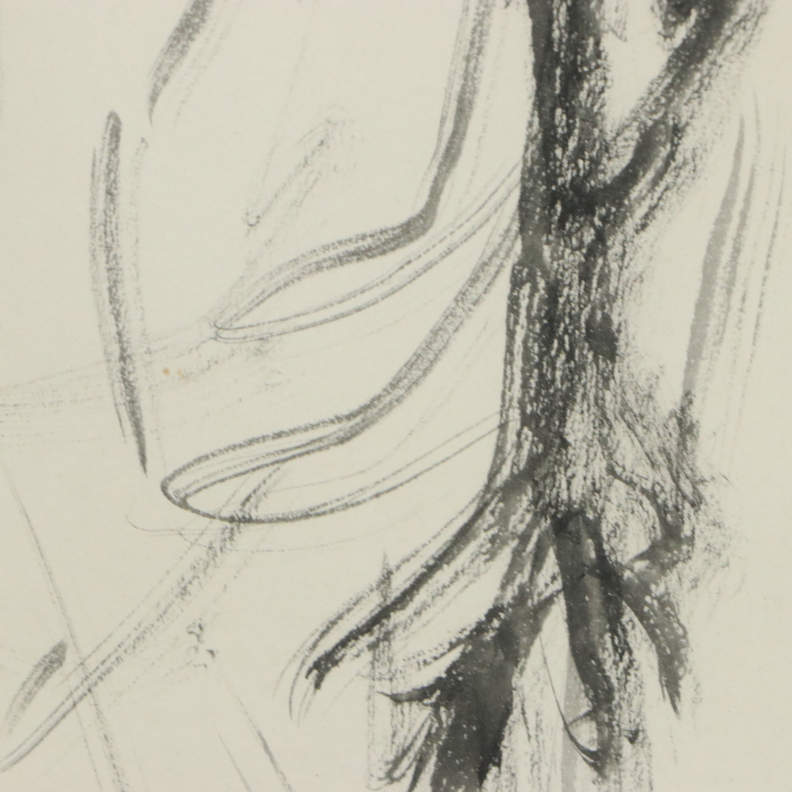 Robert Fabe Figural Ink and Wash Drawing, 20th Century