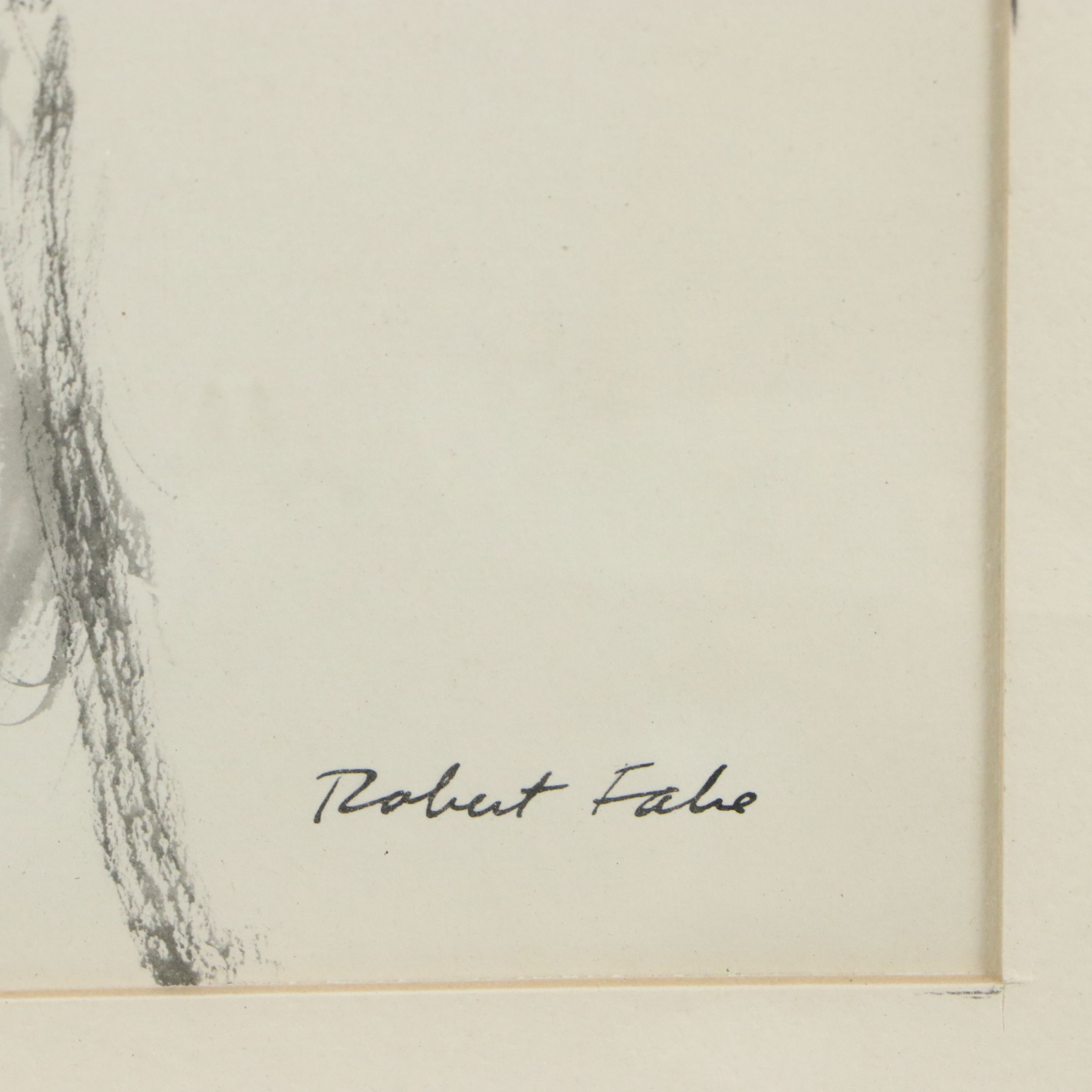 Robert Fabe Figural Ink and Wash Drawing, 20th Century
