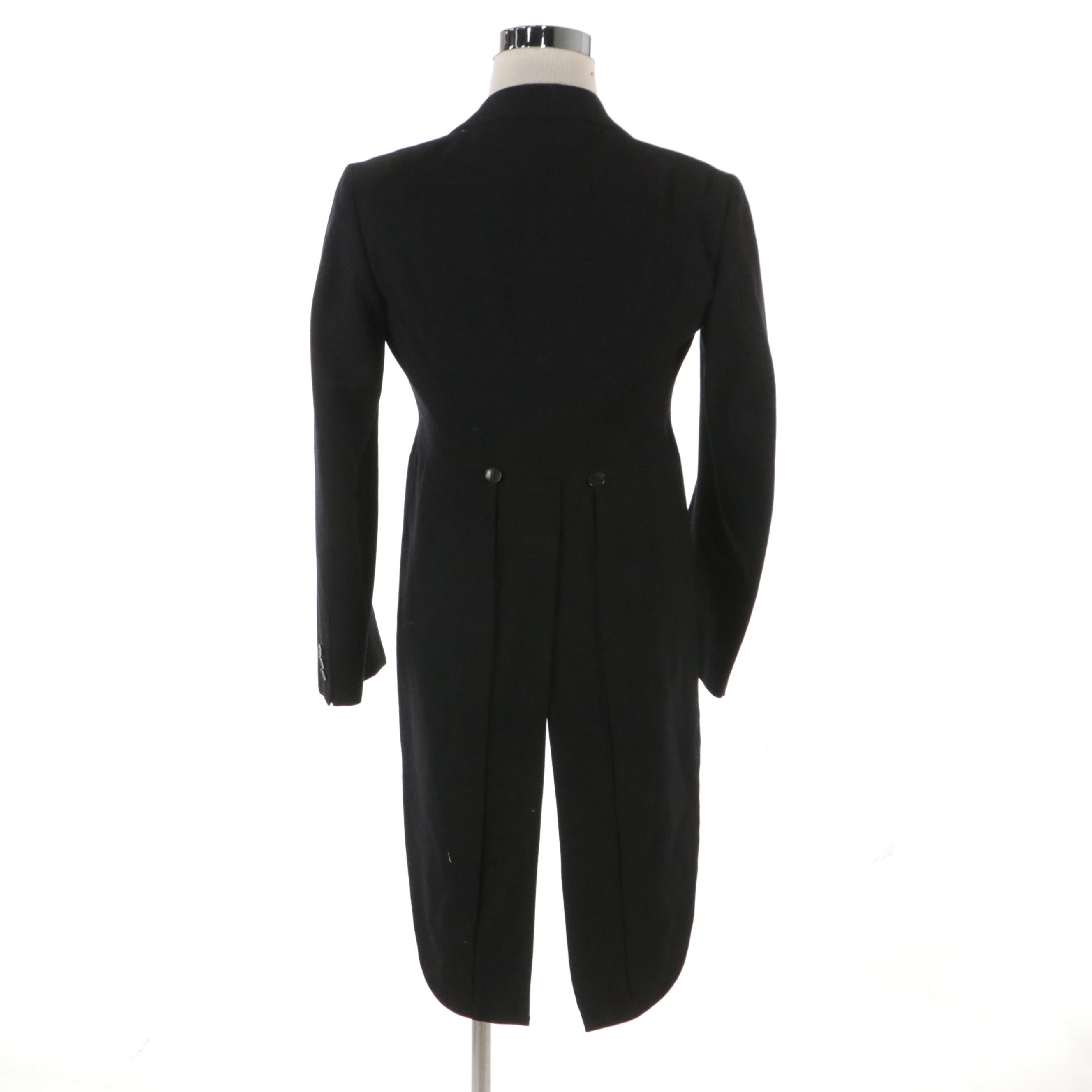 Aldrich Black Wool Tuxedo Tailcoat Made for Hudson's of Detroit