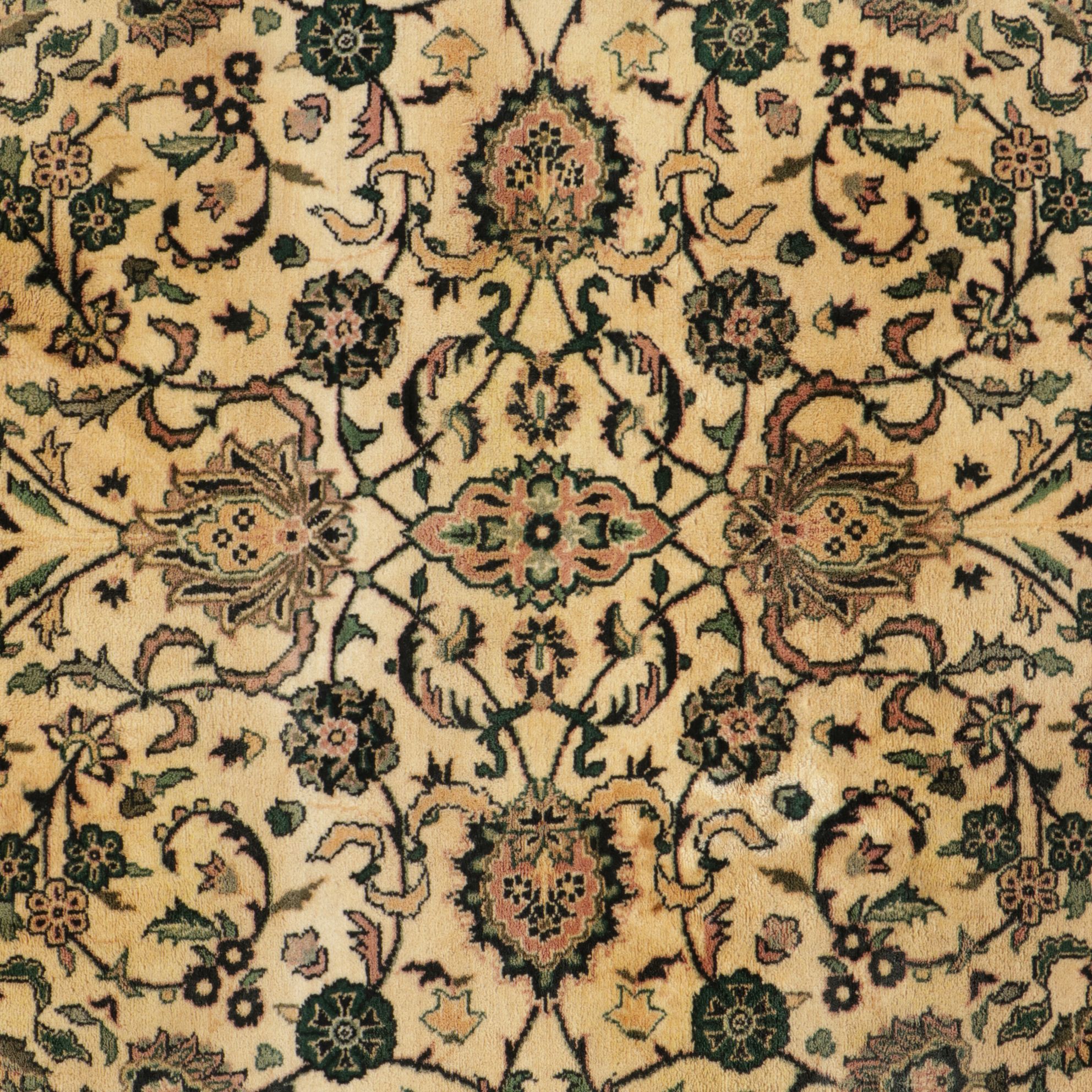 4'5 x 7'6 Hand-Knotted Indo-Persian Kerman Style Area Rug