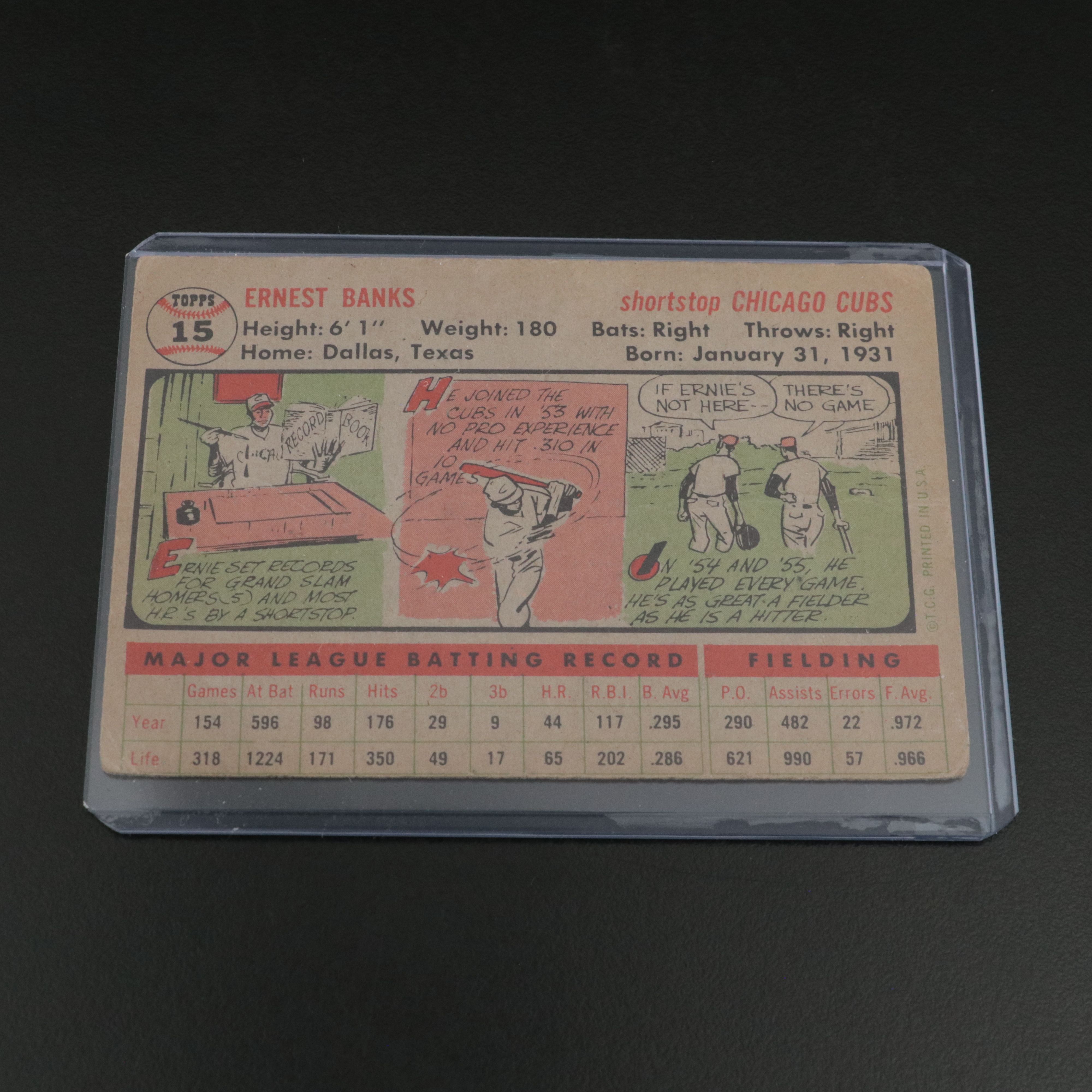 1956 Topps Baseball Cards with Ernie Banks, Duke Snider, and More