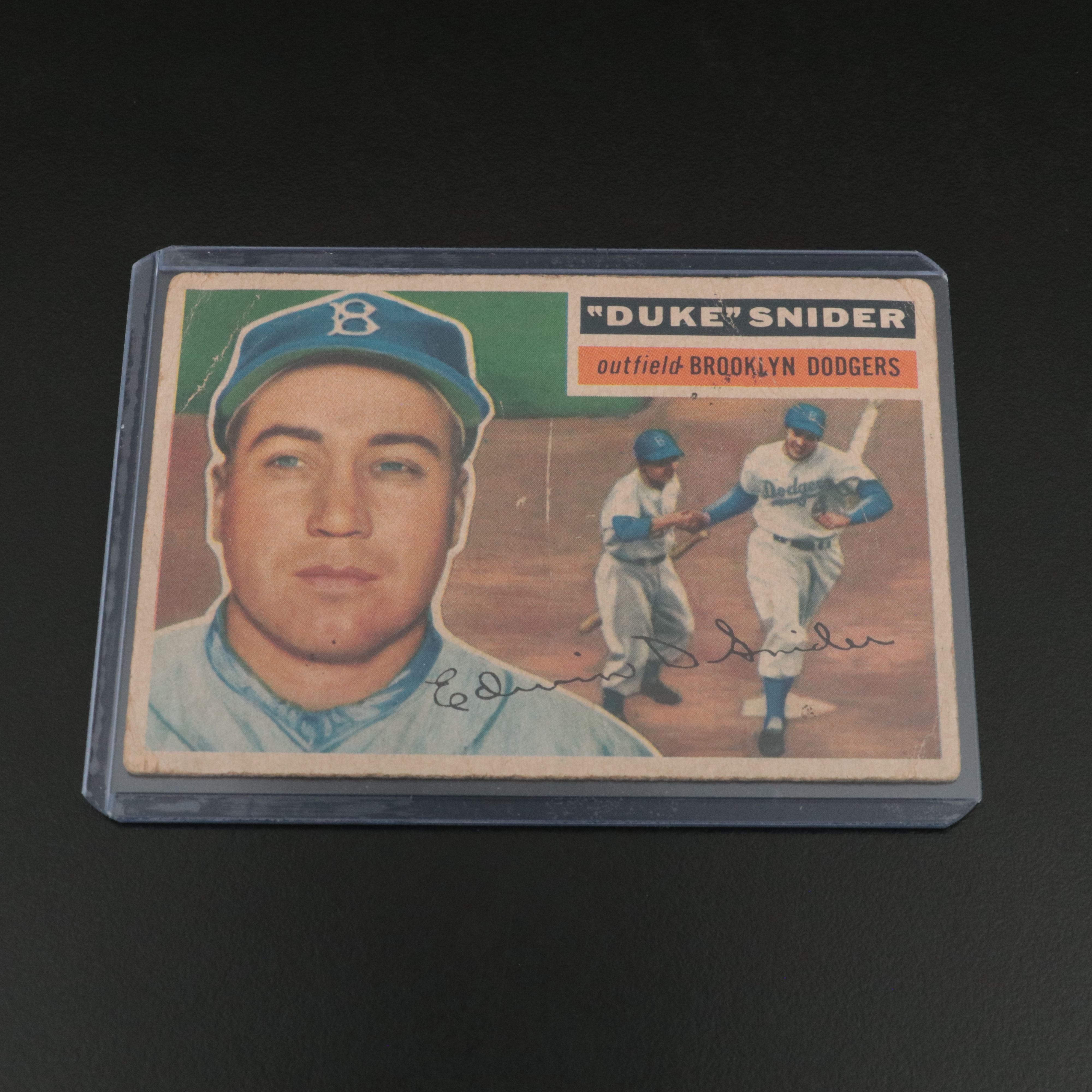 1956 Topps Baseball Cards with Ernie Banks, Duke Snider, and More