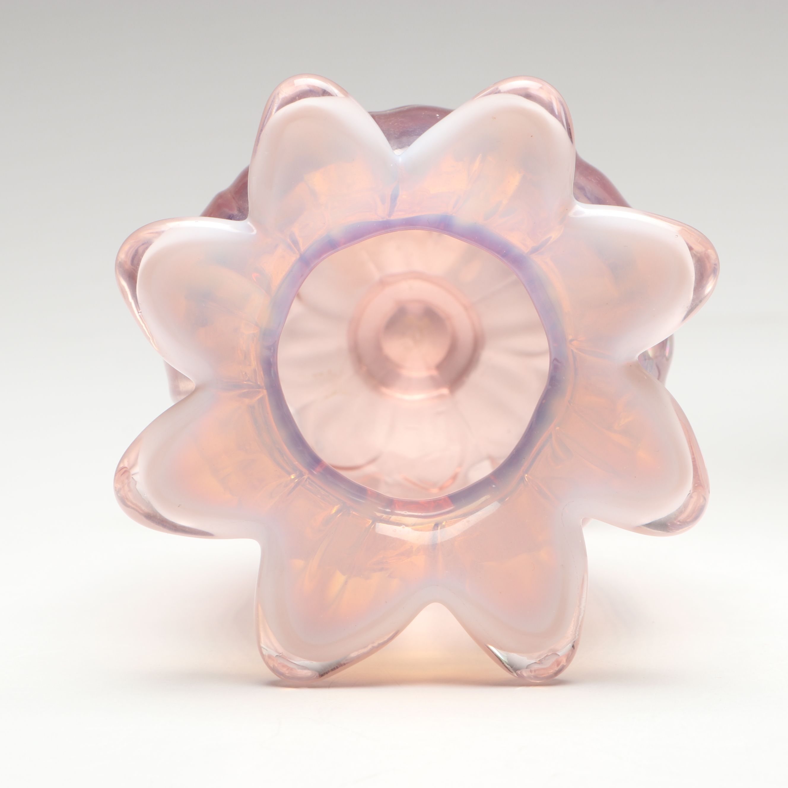 Fenton Hand-Painted Jack-in-the-Pulpit and Other Glass Table Accessories