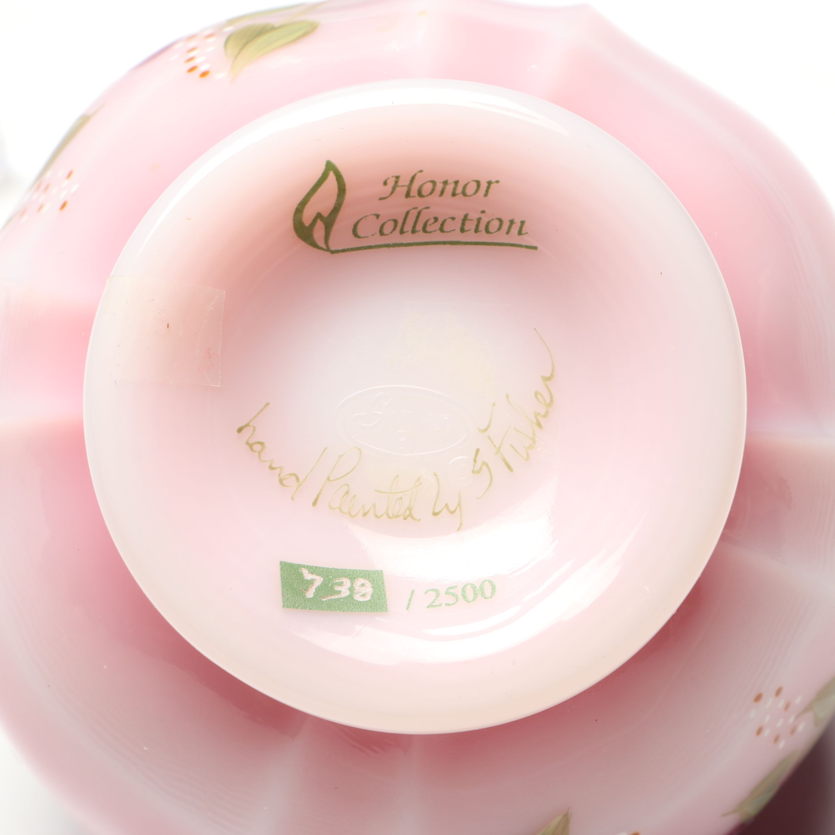 Fenton Hand-Painted Jack-in-the-Pulpit and Other Glass Table Accessories